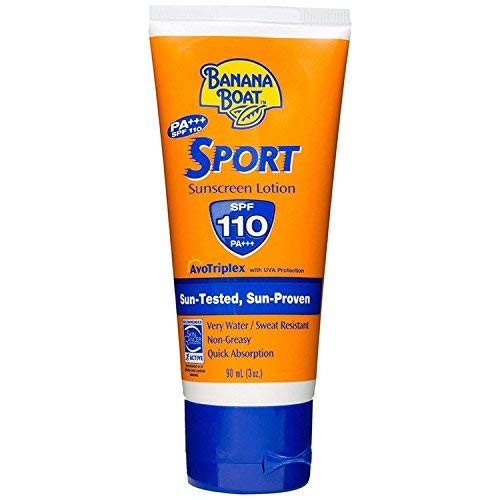 Banana Boat Sport Sunscreen Lotion SPF 110 PA+++ - Waterproof Sweatproof Sun Protection for Outdoor Activities, Swimming, Beach & Sports