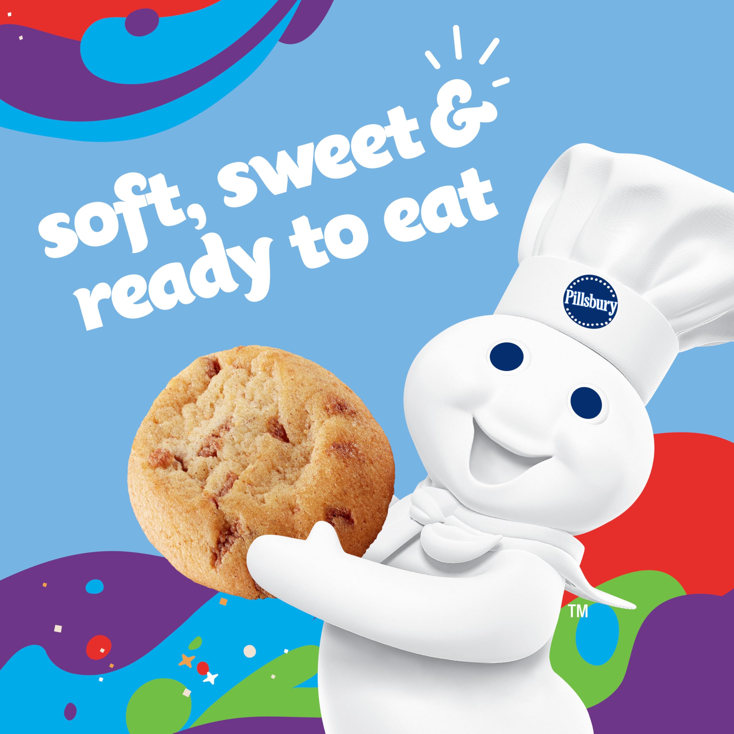 Pillsbury Mini Soft Baked Cinnamon Toast Crunch Cookies with CINNADUST - 10 Count Snack Bags for School Lunches, Office Snacks & On-the-Go Treats