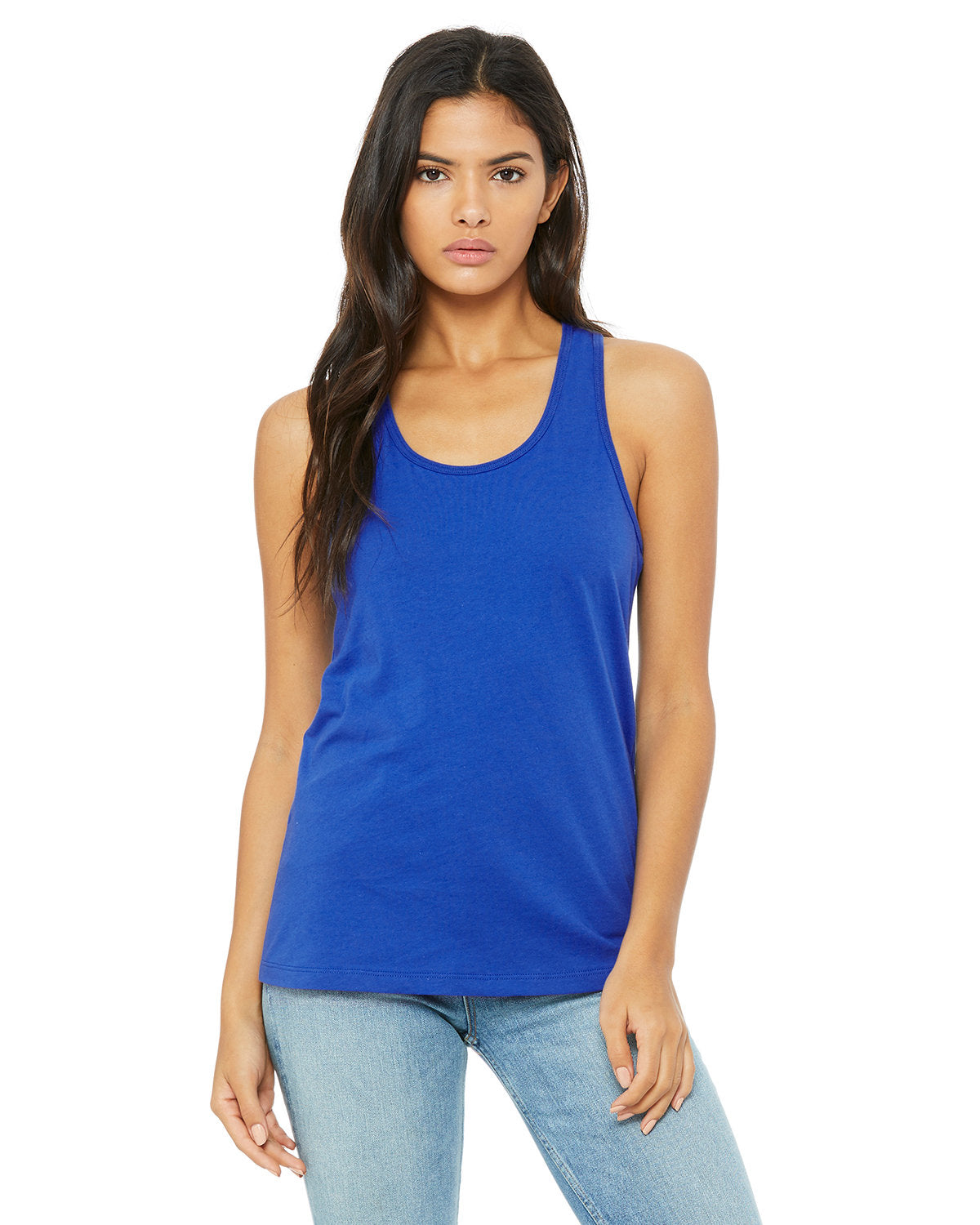 Bella + Canvas B6008 Women's Racerback Tank Top - Soft Jersey Fabric, Breathable & Comfortable for Yoga, Workouts & Summer Casual Wear