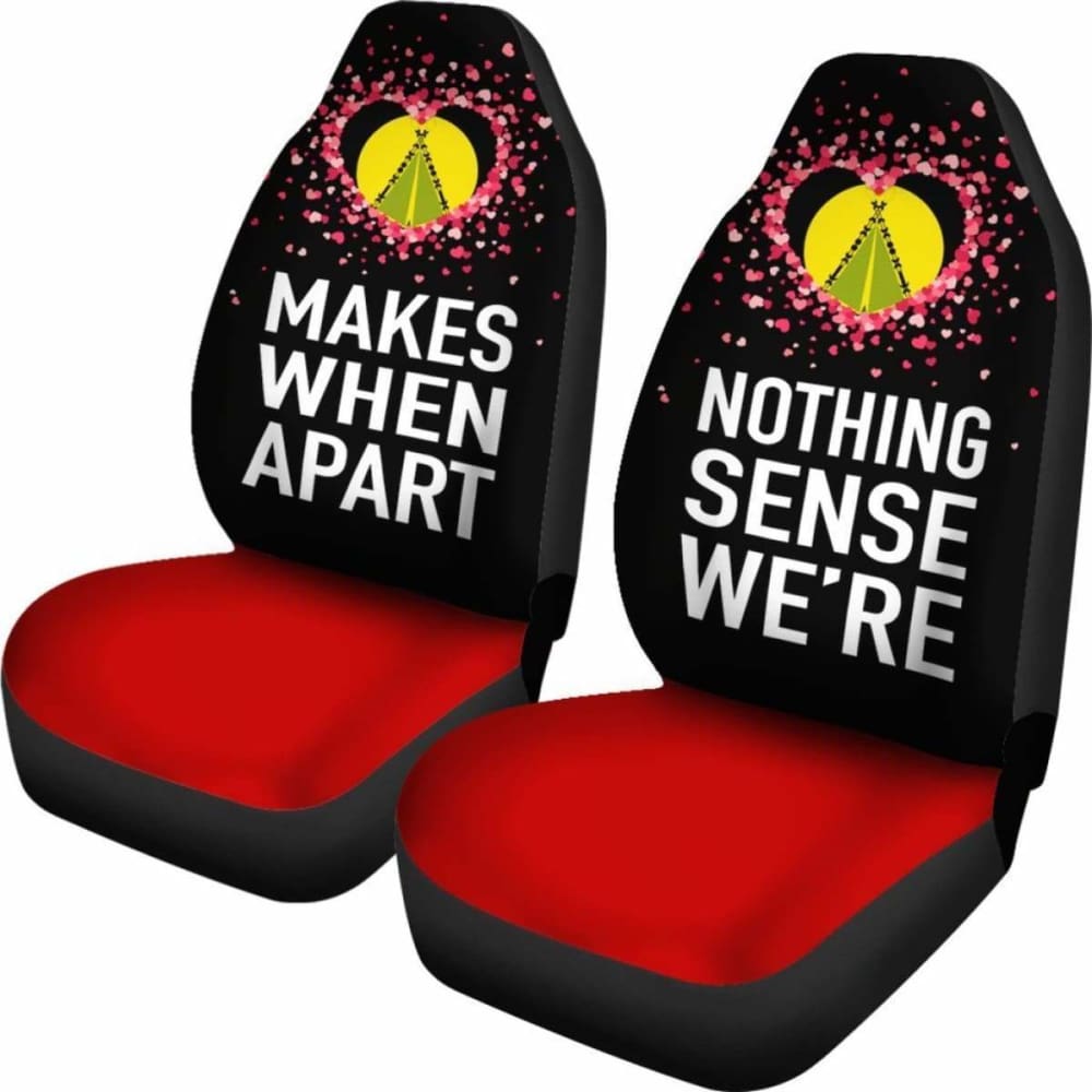 Premium Car Seat Covers for Couples - Valentine's Day Gift Set of 2 - Universal Fit for Most Vehicles - Perfect for Road Trips & Romantic Getaways