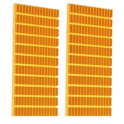High-Performance Aluminum Heat Sink with Conductive Adhesive Tape - TP50 X 4 X 100 for Efficient Heat Dissipation - Ideal for Electronics Cooling, LED Lights, and Computer Components