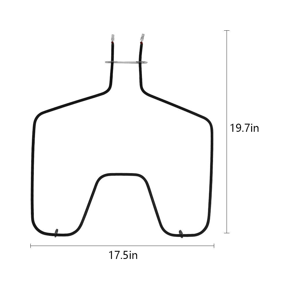 AMI PARTS WB44T10010 Oven Bake Heating Element Replacement for GE Stove Models JBS55WK, JBS55WJ, JBP68WD, JBP24BH, JBP24BB, JB600WD - Compatible with Part Numbers 911.93489, 911.93407, 911.93402, 911.93401 - Perfect for Home Kitchen Repair & Baking Needs