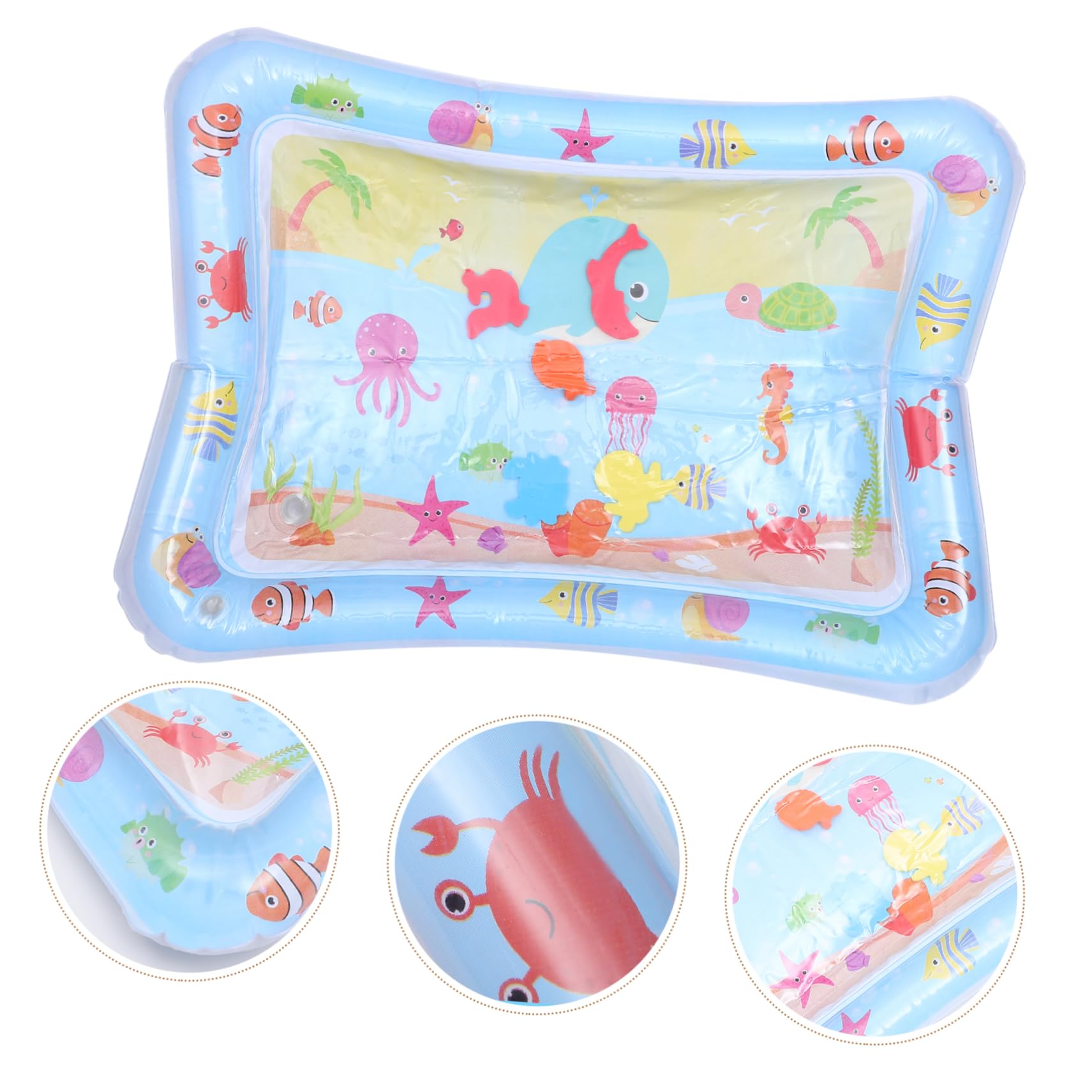 COOLHIYA Inflatable Water Cushion Toy Bathtub Sensory Play Mat - Durable PVC Baby Bath Mat for Sensory Play, Toddler Water Activity, and Outdoor Pool Fun
