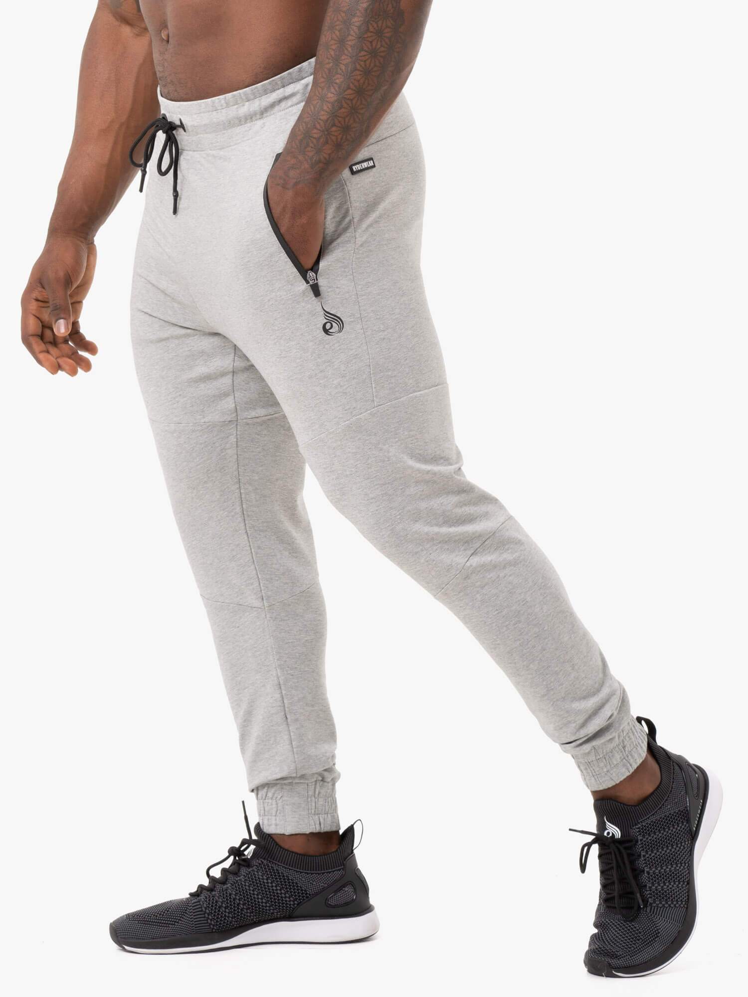 Energy Track Pants Grey Marl - Comfortable Athletic Joggers for Men & Women | Perfect for Running, Gym Workouts & Casual Wear