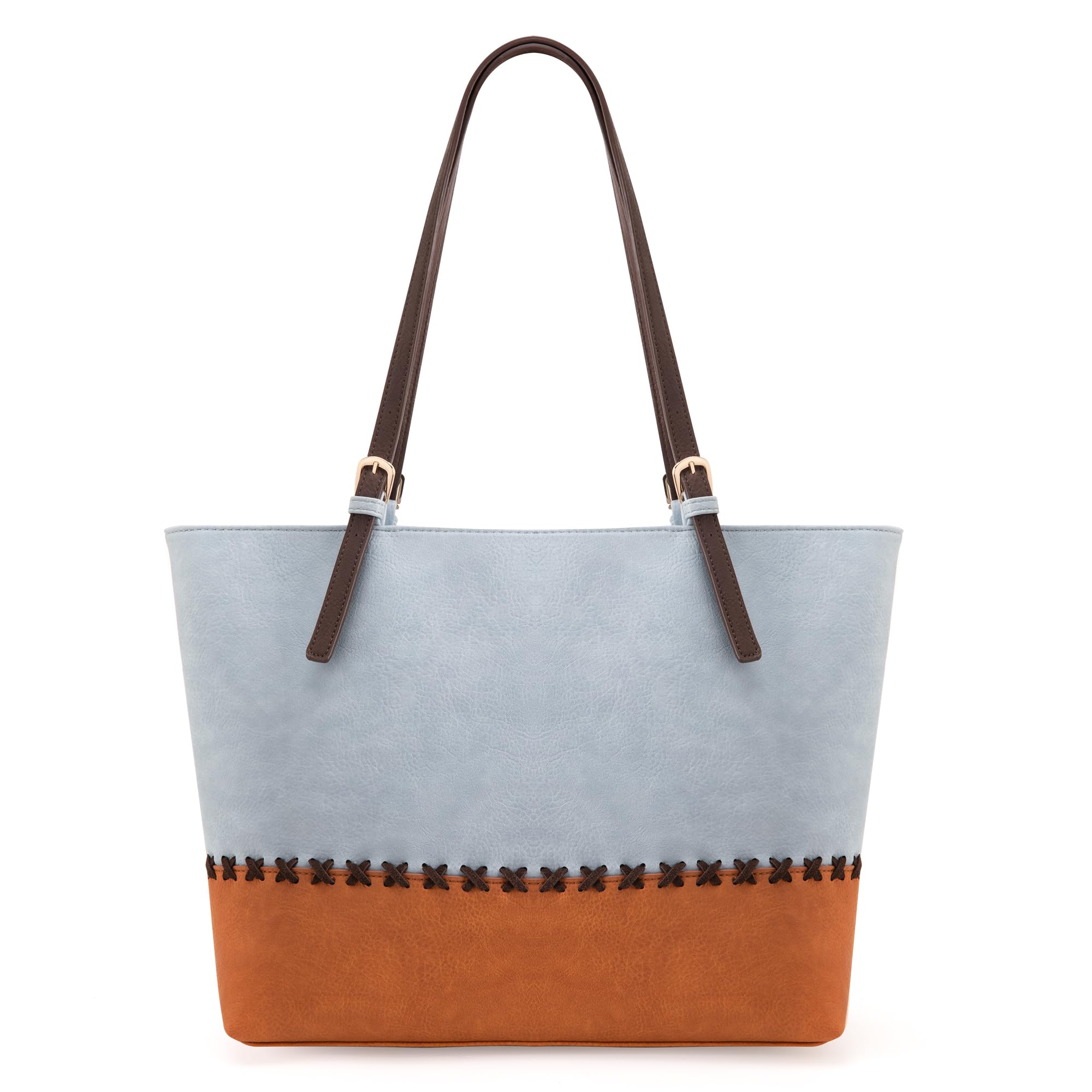 Montana West Vegan Leather Tote Bags for Women - Stylish Top Handle & Shoulder Handbags | Perfect for Work, Travel & Everyday Use