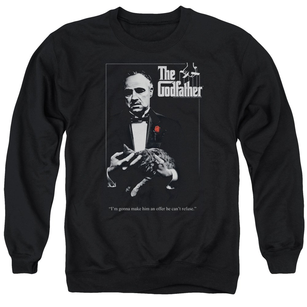 Godfather Movie Poster Unisex Crewneck Sweatshirt for Men & Women - Casual Wear, Gift for Film Lovers, Gangster Movie Merchandise