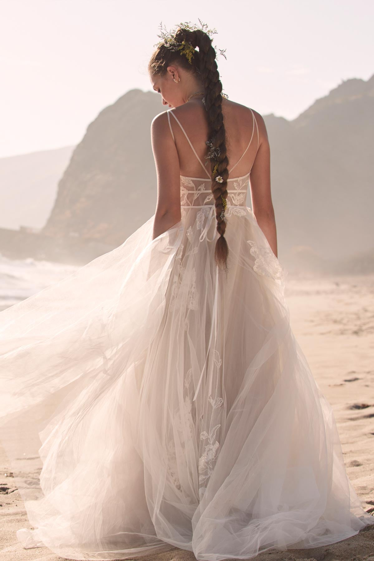 Willowby Kendrew 54716 Wedding Gown - Elegant Lace Bridal Dress for Bride, Perfect for Beach, Church & Outdoor Ceremonies