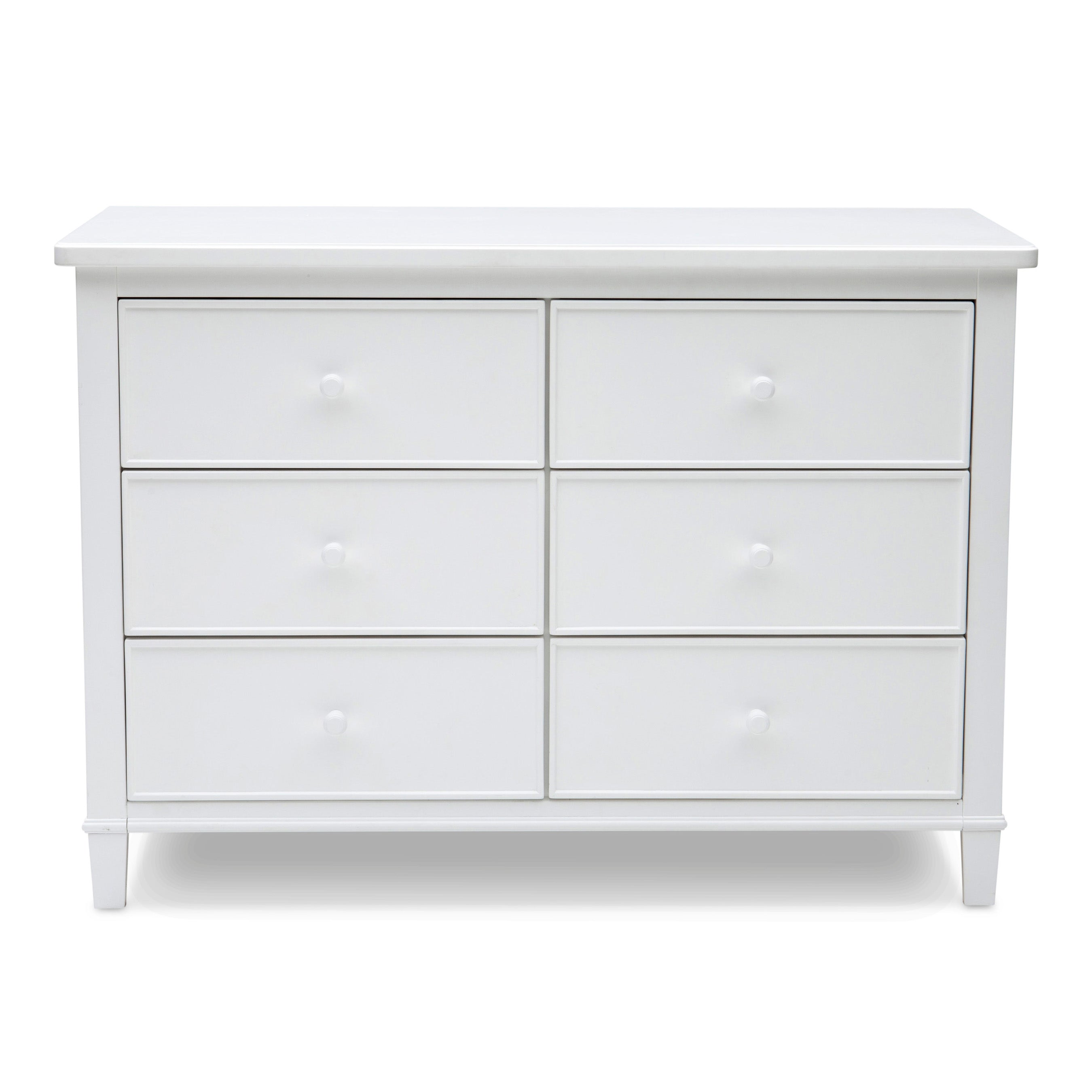 Haven 6-Drawer Dresser with Interlocking Drawers - Sturdy Wooden Chest of Drawers for Bedroom Storage & Organization - Perfect for Master Bedroom, Guest Room or Nursery Closet