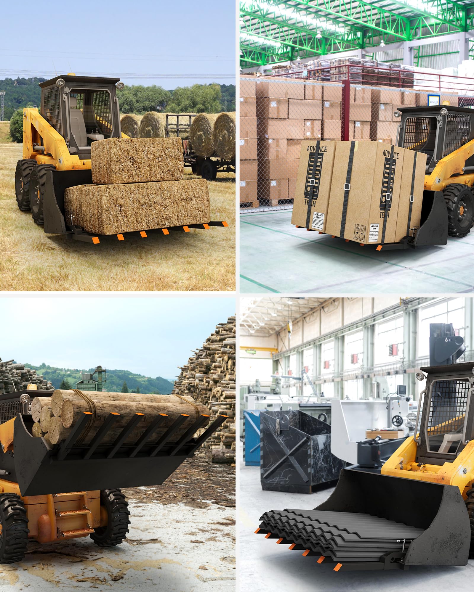 Heavy Duty Clamp-On Debris Forks for 72