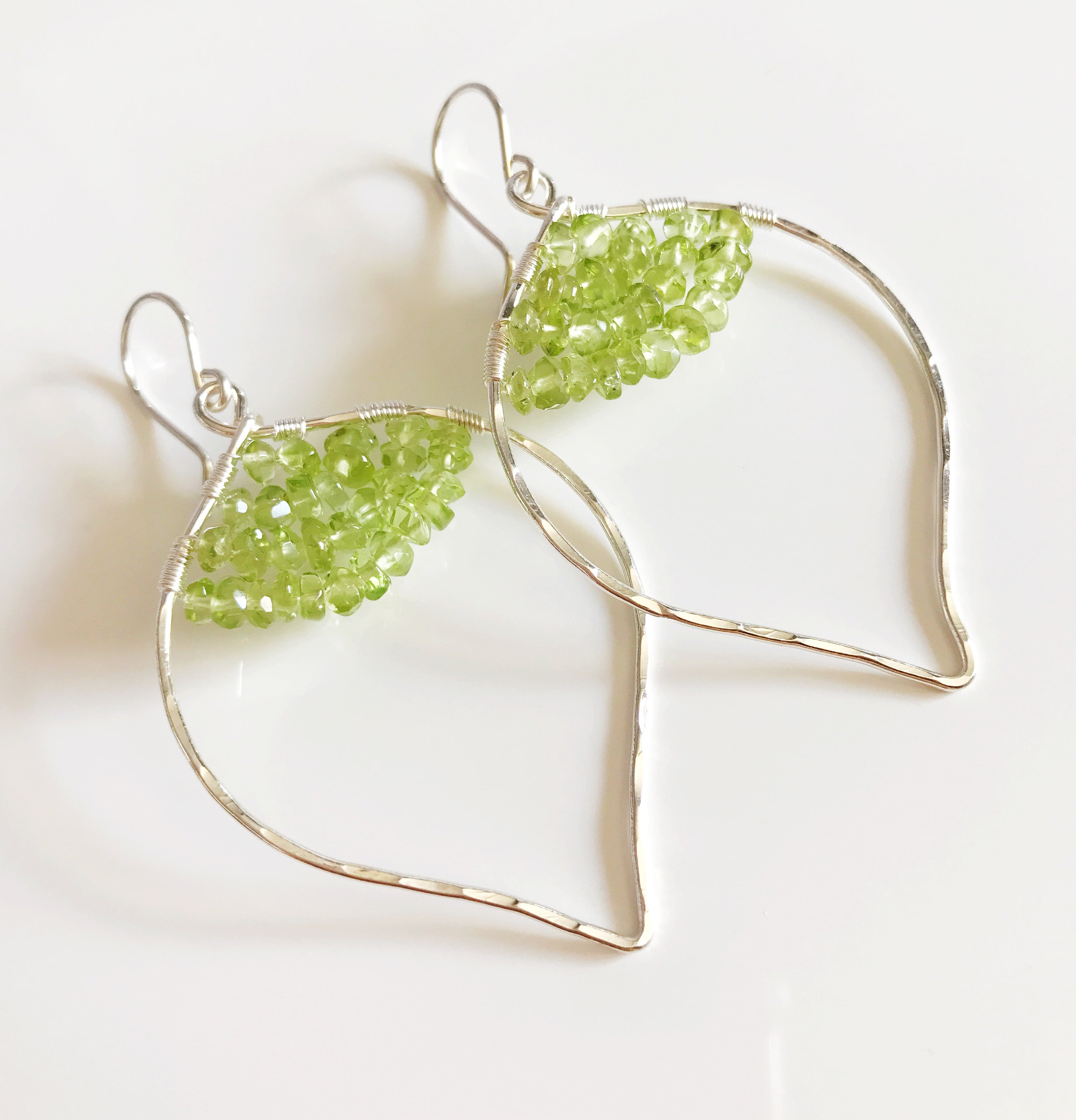 Peridot Stud Earrings for Women - 14K Gold Plated Green Gemstone Jewelry Gift for Birthday, Anniversary & Special Occasions