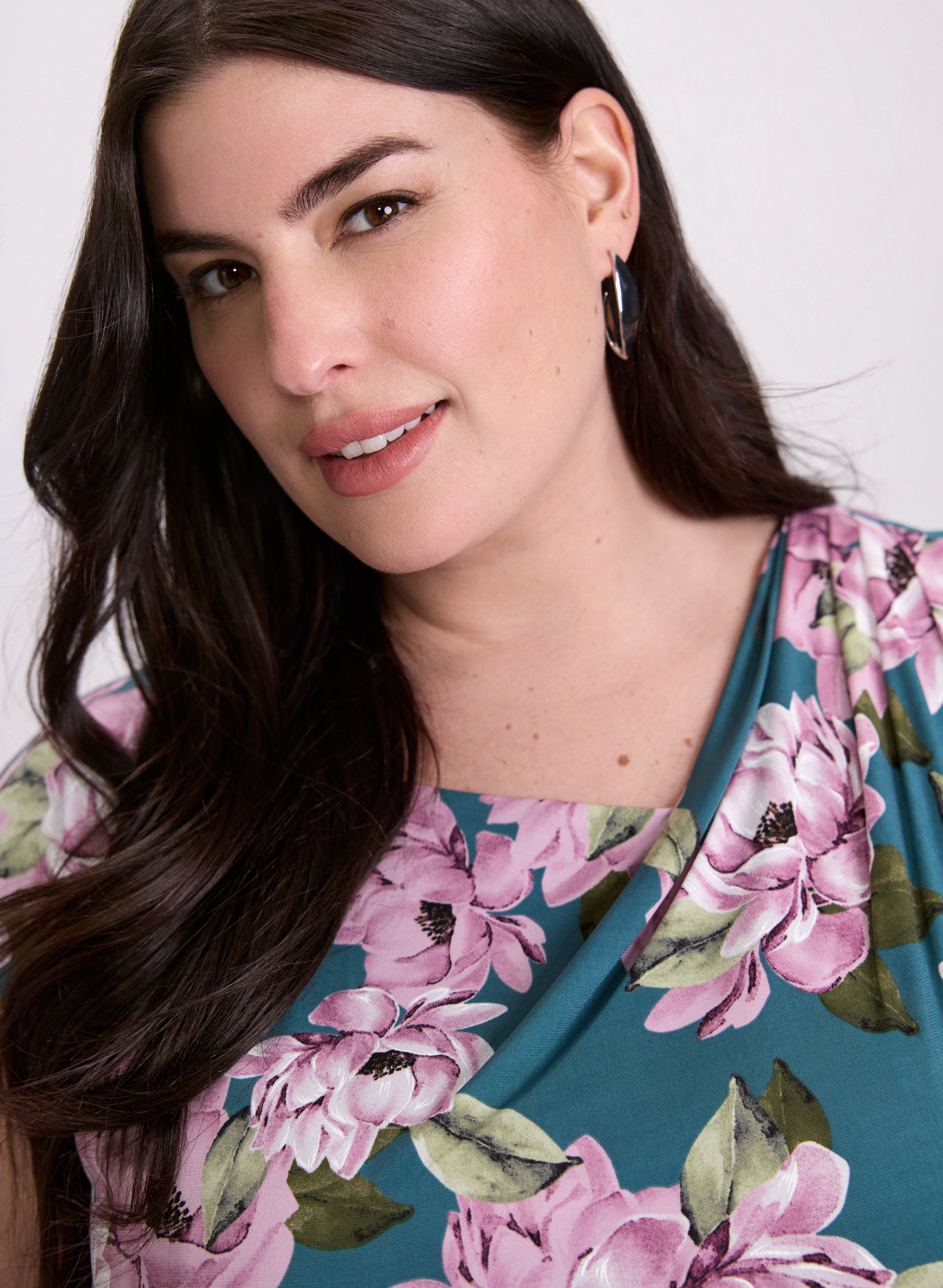 Floral Jersey Dress for Women - Comfortable Summer Casual Dress with Short Sleeves & Flowy Fit - Perfect for Beach, Vacation, and Everyday Wear