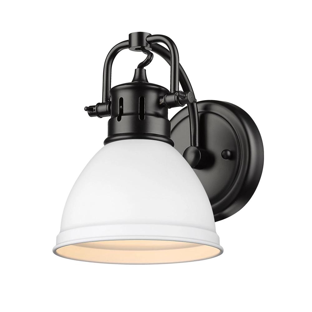Black Elm 1-Light Bathroom Vanity Light Fixture - Modern Sconce for Bathroom Mirror Lighting, Perfect for Home & Hotel Decor