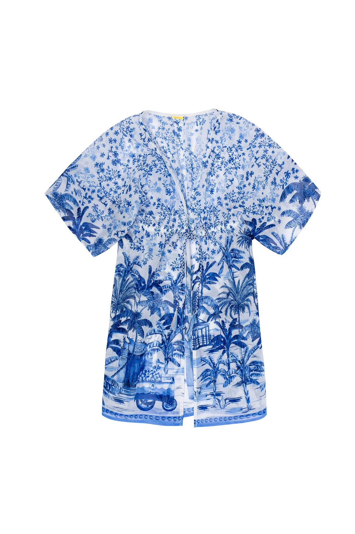 Luciana Girls' Floral Tunic Cover Up - Lightweight Beach Dress for Summer, Swimwear Cover, Vacation Outfit | Perfect for Pool Parties, Beach Trips & Family Vacations