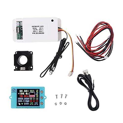 BALAX Battery Monitor - LCD Voltage Ammeter for Car & Solar Power