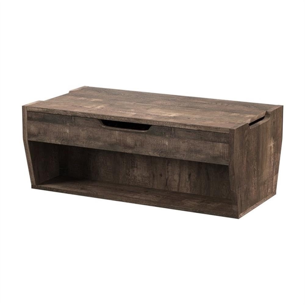 Krella 2-Piece Solid Oak Wood Storage Coffee Table and 62-Inch TV Stand Set - Modern Living Room Furniture for Home Entertainment & Organization