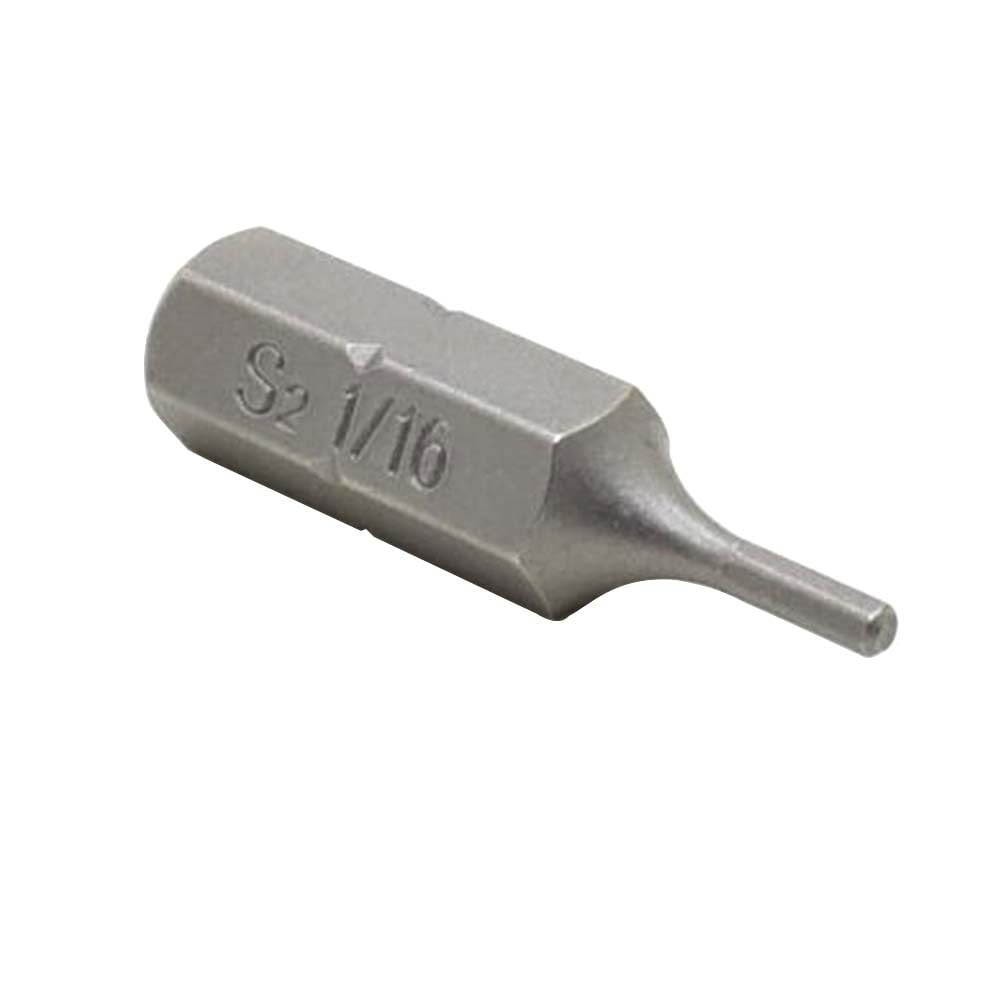 BH106-50PK Single End Hexagonal Screwdriver Bits - 1 Inch Long - 1/16 Hex - 50 Pack for Precision Electronics & Small Appliance Repairs