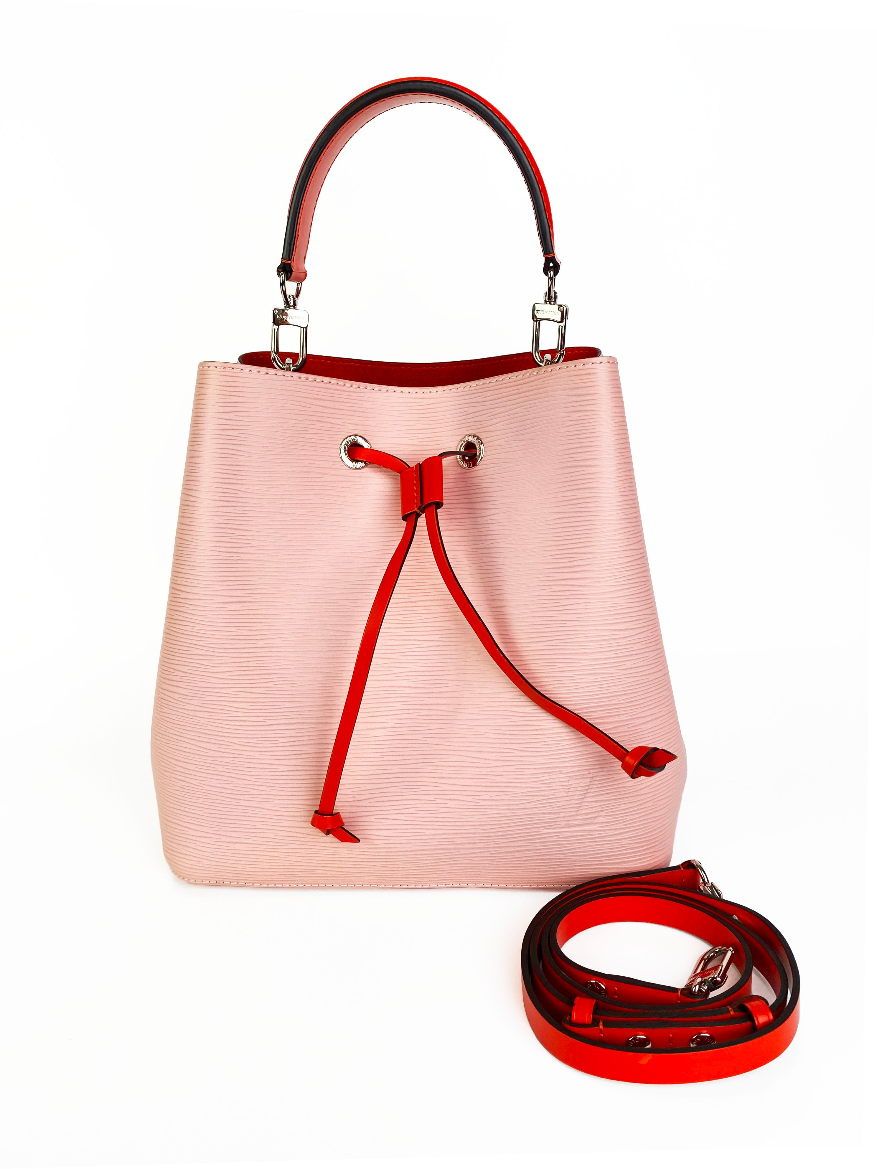Authentic Louis Vuitton Rose Ballerine Epi Leather NeoNoe Handbag - Luxury Crossbody Purse for Women, Perfect for Date Night & Special Occasions