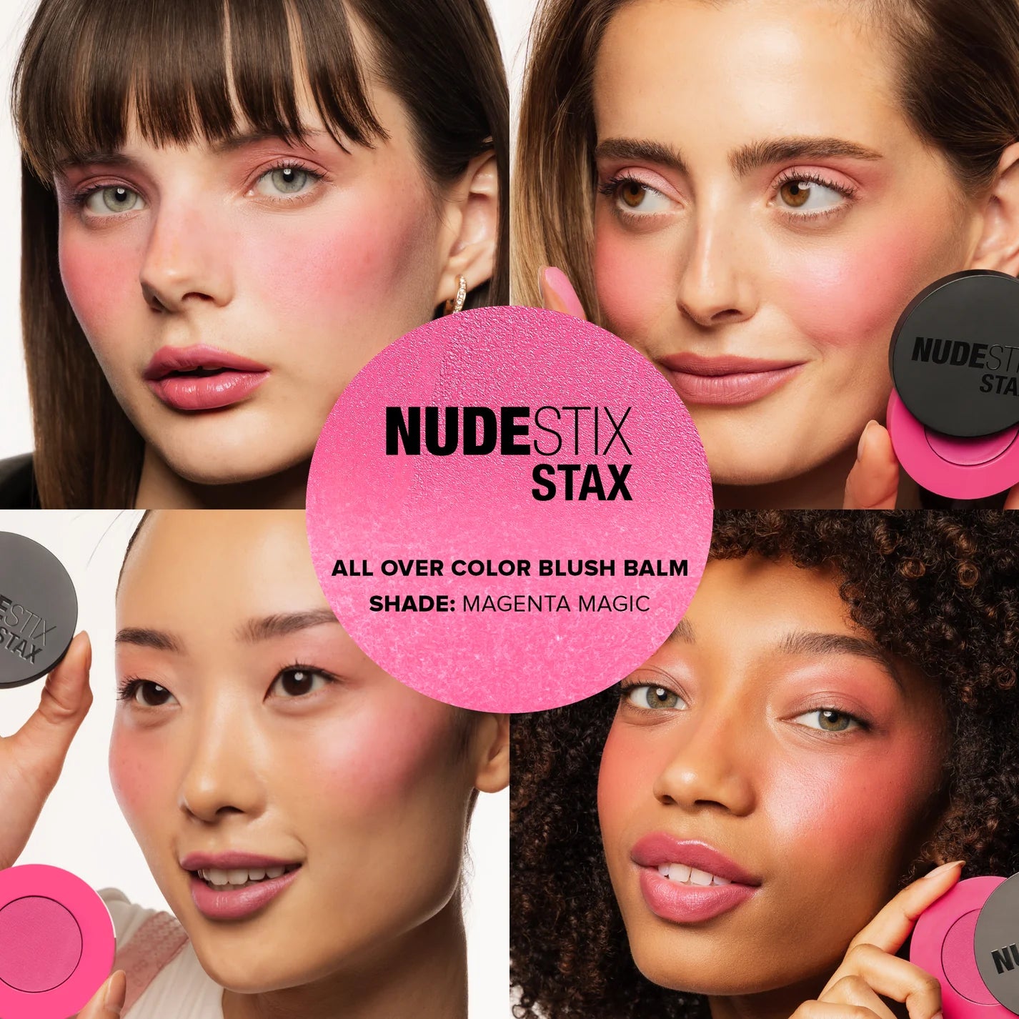 Nudestix STAX All Over Color Blush Balm - Creamy Cheek & Lip Tint (Multiple Shades) | New in Box | Perfect for Everyday Makeup & On-the-Go Touch Ups
