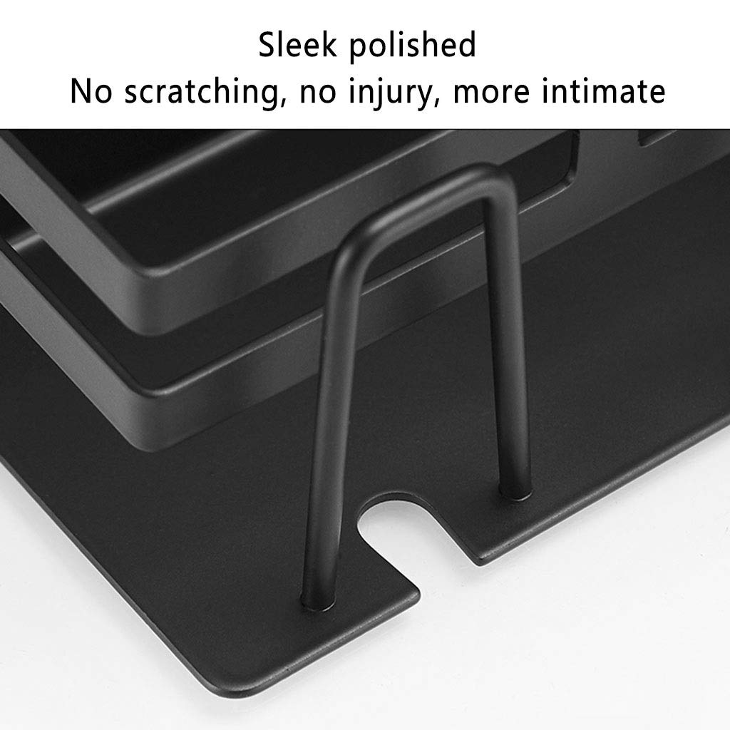 Stainless Steel Floating Shelves for Bathroom - 2-Pack Wall Mount Toothbrush Holder, Rustproof & Anti-Oxidation Shower Shelf - Perfect for Vanity, Shower Room & Bathroom Organization (White)
