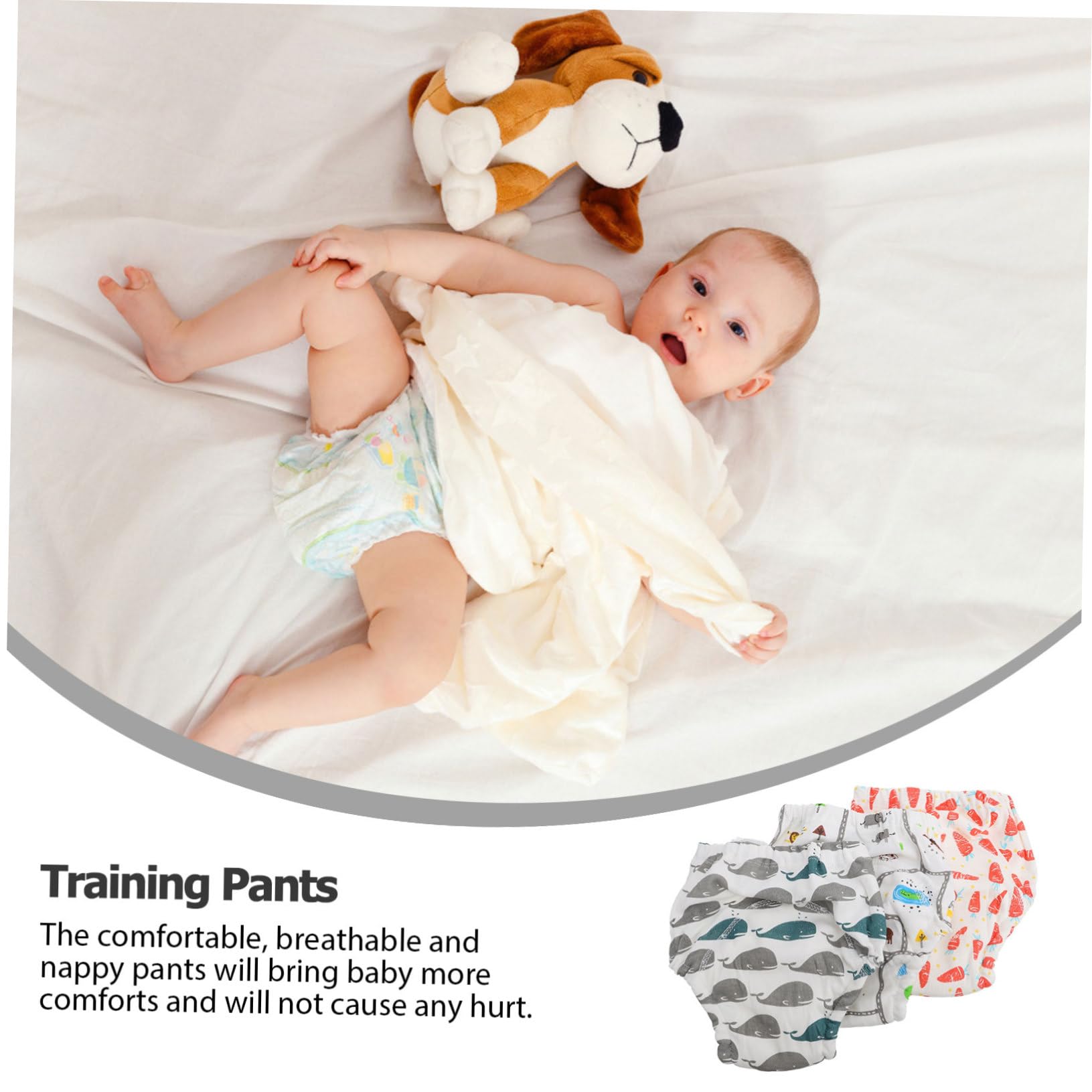 Vaguelly 9-Pack Newborn Training Pants - Soft Breathable Gauze Diaper Underwear for Baby Boys & Girls | Perfect for Potty Training, Overnight Protection & Daytime Use