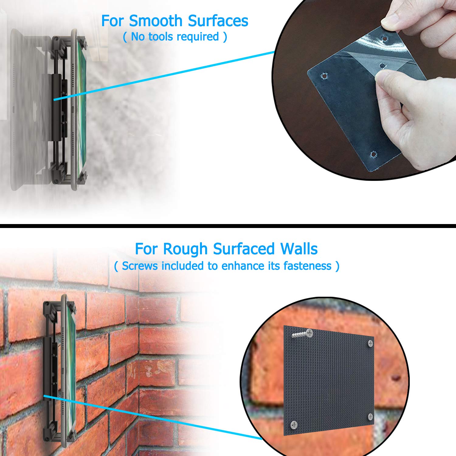 Universal Kitchen Wall Mount Holder for iPad Air/Mini/Pro 10.5