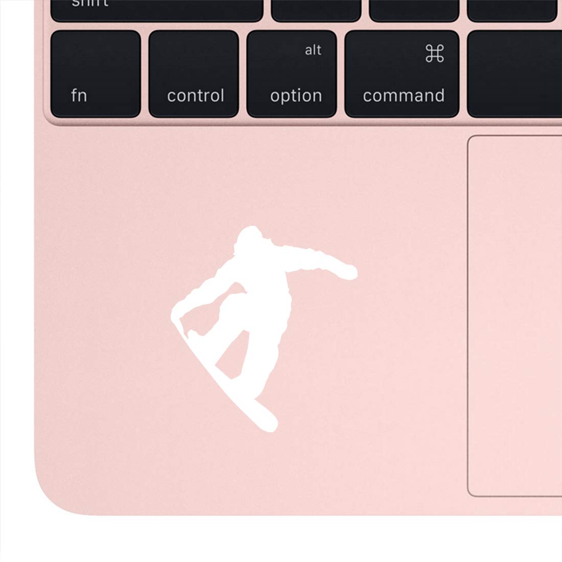 Premium Waterproof Vinyl Snowboard Stickers (Set of 2) - White Sport Decals for Laptop, Phone, Helmet, Car Window, Mug & Wall Decor - Perfect for Snowboarding Enthusiasts & Winter Sports Fans