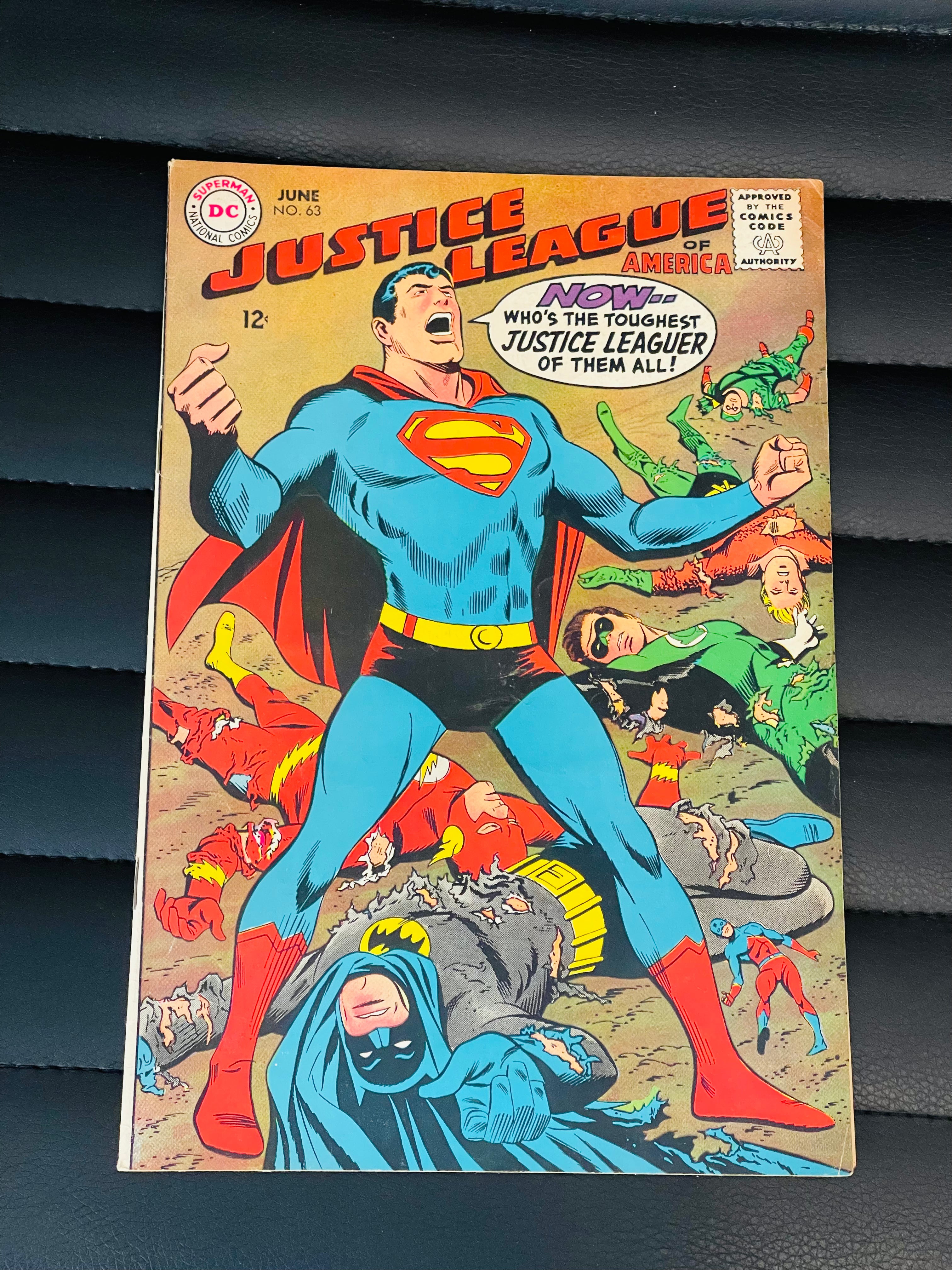 Justice League #63 Comic Book 1968 - Vintage DC Superhero Collectible for Fans & Display
