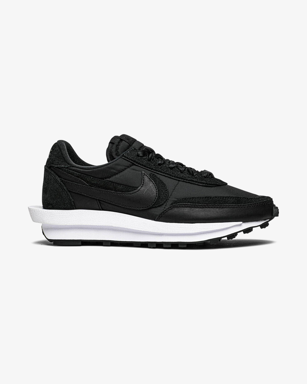 Nike x Sacai LD Waffle Black Nylon Sneakers - Men's & Women's Fashion Running Shoes for Casual Wear & Street Style