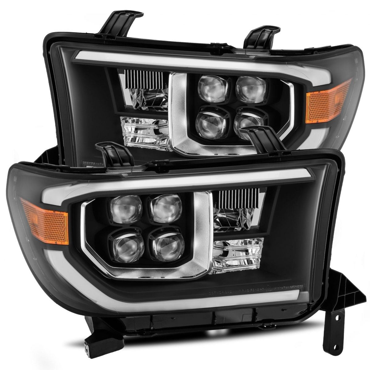 07-13 Toyota Tundra & 08-17 Toyota Sequoia NOVA Series LED Projector Headlights - Black Housing with Adjustable Leveling - Upgrade Your Night Driving Visibility for Off-Road & Highway Safety