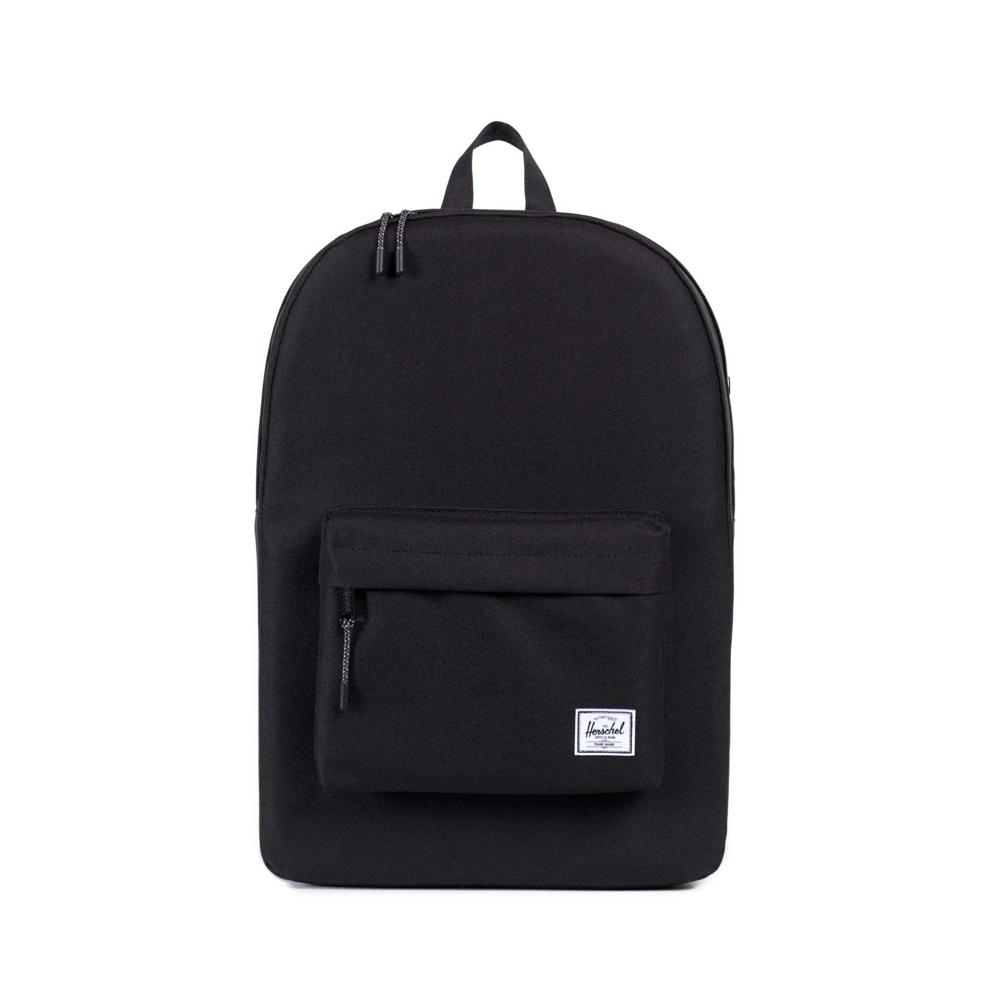 Herschel Classic Backpack - Stylish & Durable Laptop Backpack for Men & Women, Water-Resistant Black Daypack for School, Work & Travel