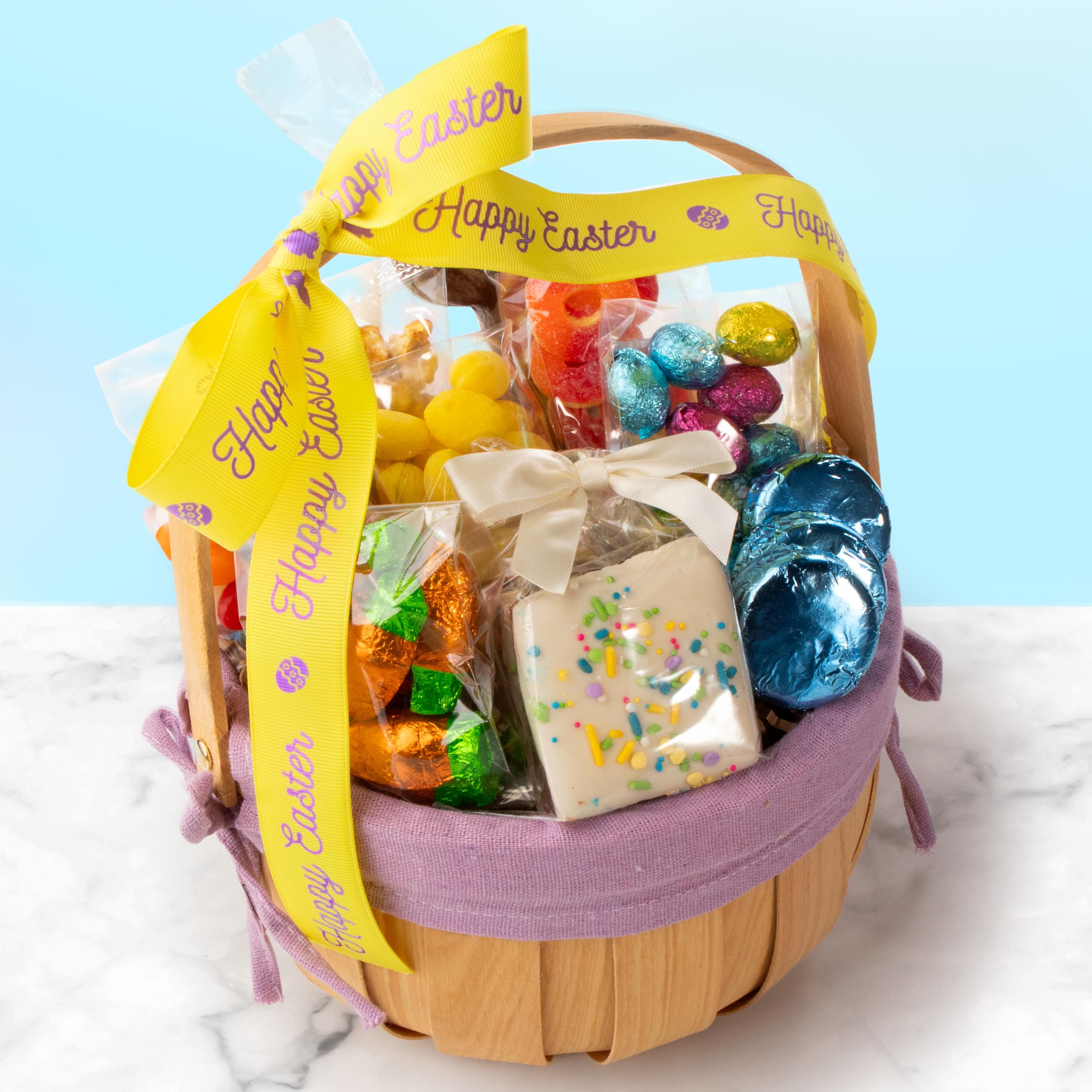 Easter Chocolate Candy Gift Basket - Assorted Sweets & Treats for Holiday Gifting, Parties & Family Celebrations