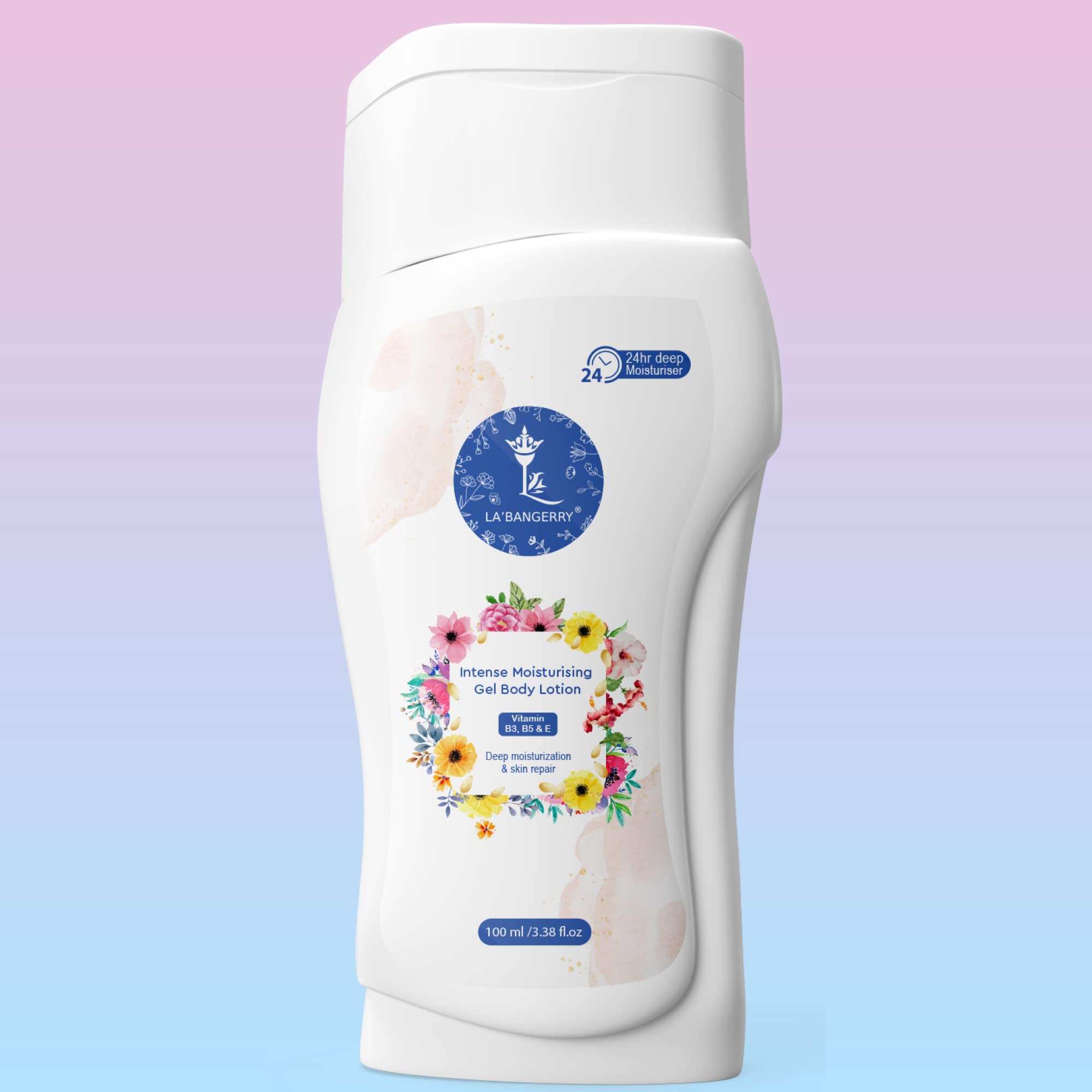 LA'BANGERRY Long Lasting Intense Moisturizing Gel Body Lotion & Light Touch Almond Body Lotion Combo - 24H Hydration for Dry Skin, Day & Night Use for Soft, Healthy Glow | Perfect for Daily Skincare Routine, After Shower & Before Bed
