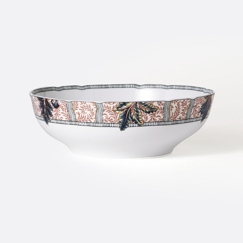 Bernardaud Braquenie Salad Bowl - Elegant Porcelain Serving Bowl for Salads, Pasta & Desserts | Perfect for Dinner Parties & Entertaining
