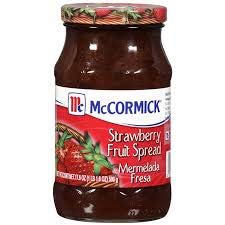McCormick Strawberry Fruit Spread - 17.6 oz Jar, All Natural Preserves for Toast, Yogurt & Baking | Gluten Free Jam for Breakfast & Desserts