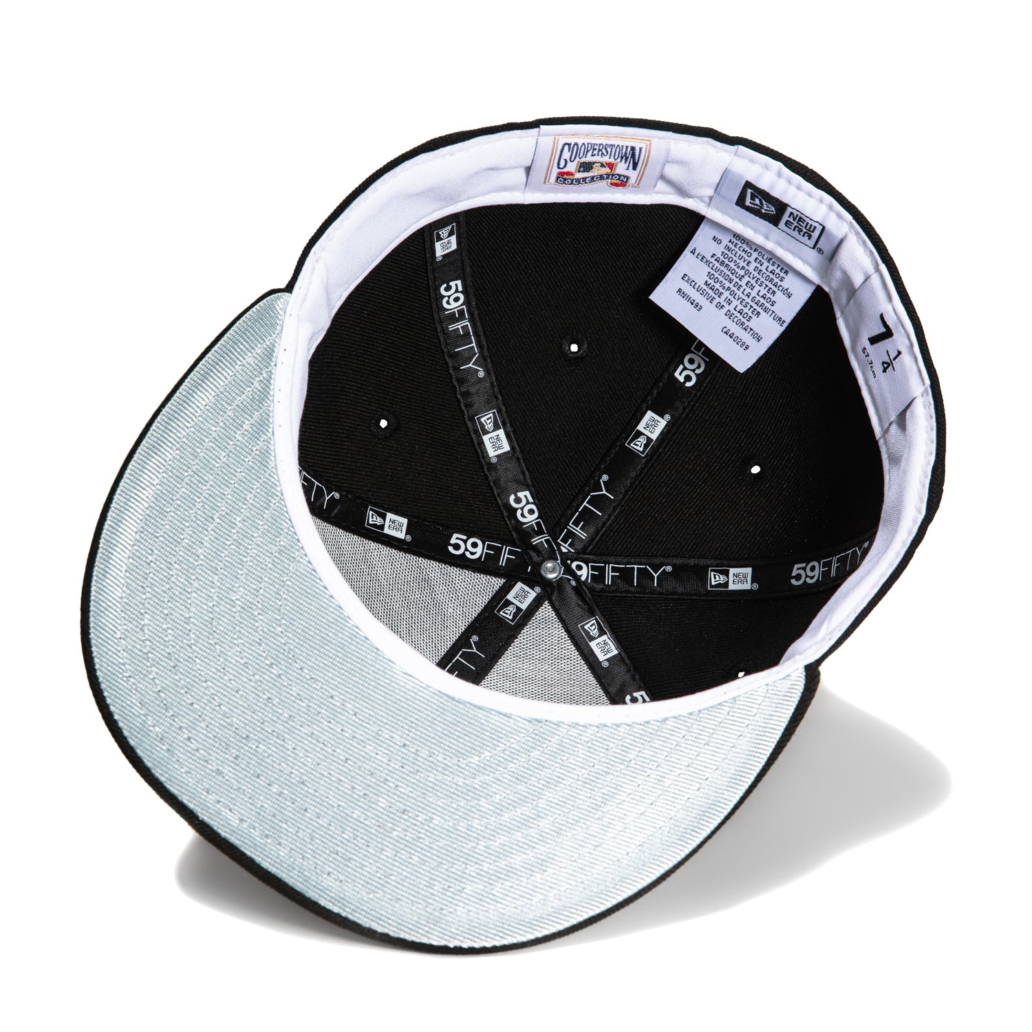 New Era 59Fifty Los Angeles Dodgers 100th Anniversary Patch Snapback Hat - Black & Metallic Silver - Official MLB Baseball Cap for Men & Women - Perfect for Games, Collecting & Streetwear Fashion