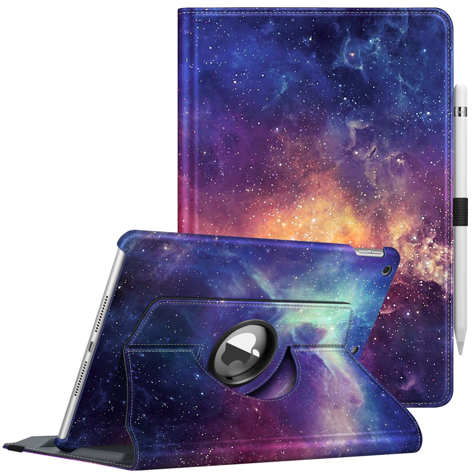 Fintie 360 Rotating Stand Case for iPad 9th/8th/7th Generation 10.2 Inch (2021/2020/2019) - Protective Back Cover with Auto Wake/Sleep, Compatible with iPad 10.2