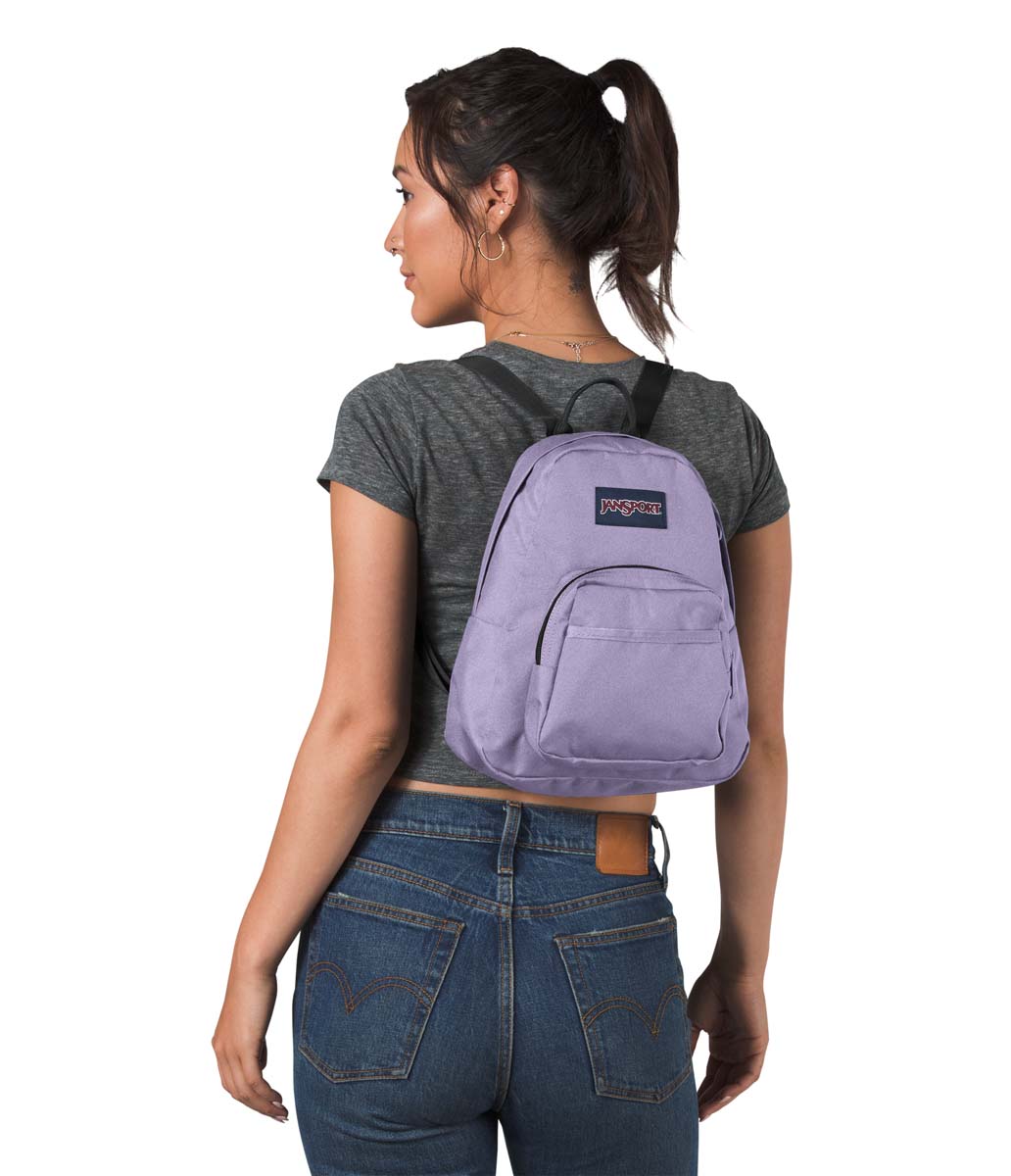 JanSport Half Pint Mini Backpack - Pastel Lilac | Lightweight School & Travel Daypack for Women & Teens | Perfect for College, Hiking & Everyday Use