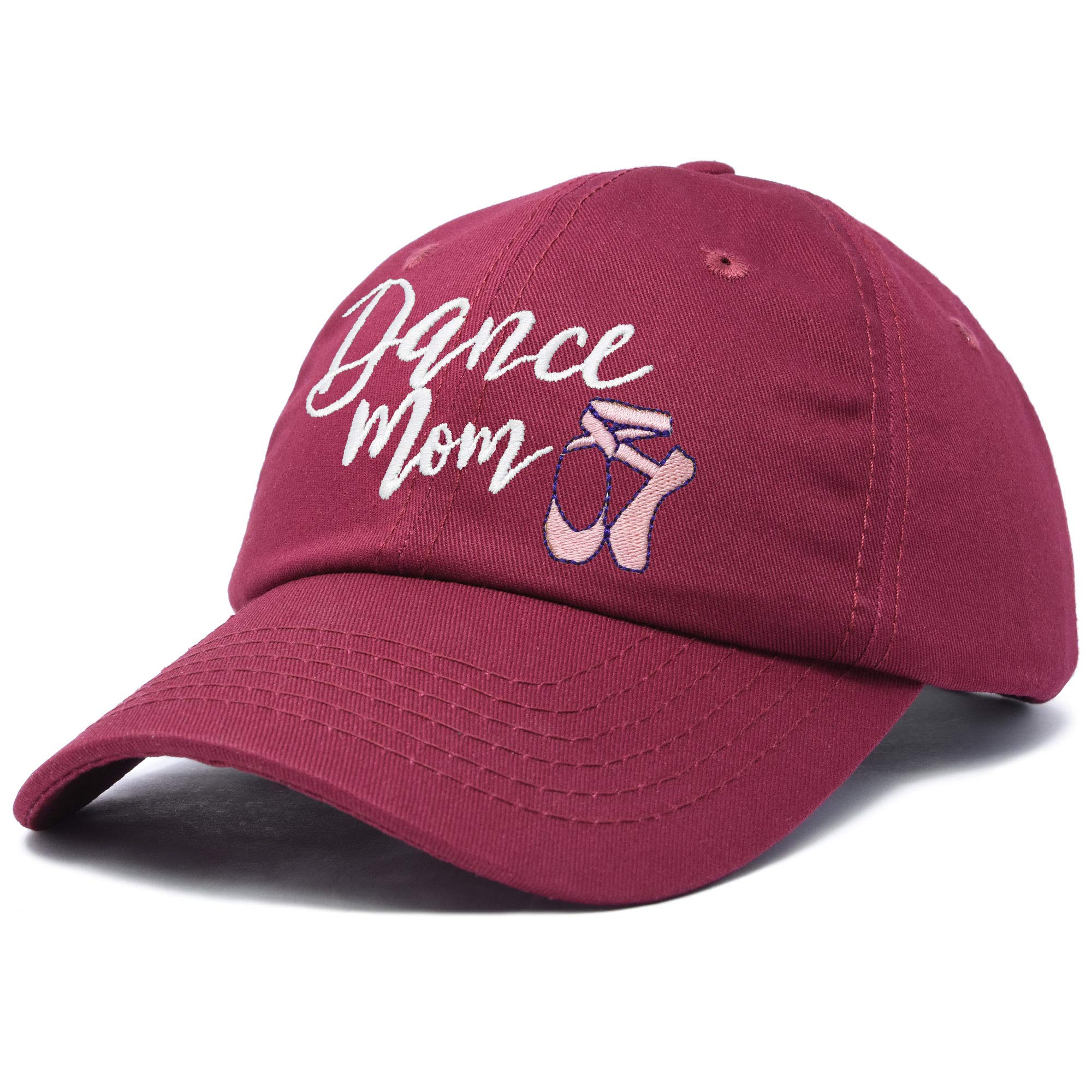 DALIX Embroidered Cotton Dance Mom Hat - Support Your Daughter with Stylish & Comfortable Cap - Perfect for Dance Competitions, Recitals & Cheering