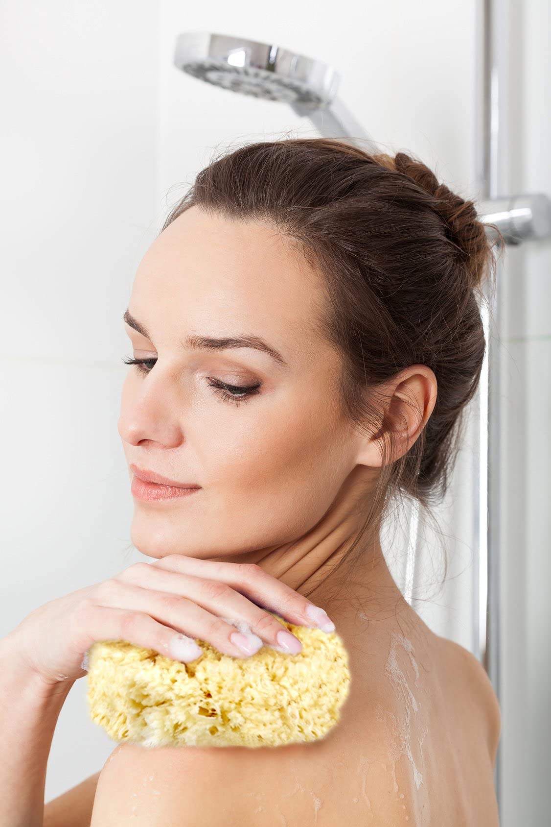 **Premium 5-Piece Natural Sea Sponge Set for Bath, Shower & Facial Cleansing – Gentle on Skin, Spa Gift for Moms, Brides, Teens & Girlfriends – Includes Luxury Bag – Perfect for Self-Care & Relaxation**