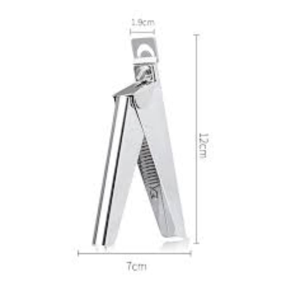 Professional Bunny Nail Studio Tip Cutter for Acrylic & Gel Nail Extensions | Precision Manicure Tool for Nail Art & Salon Use | Durable Silver Nail Clipper for Home & Professional Styling