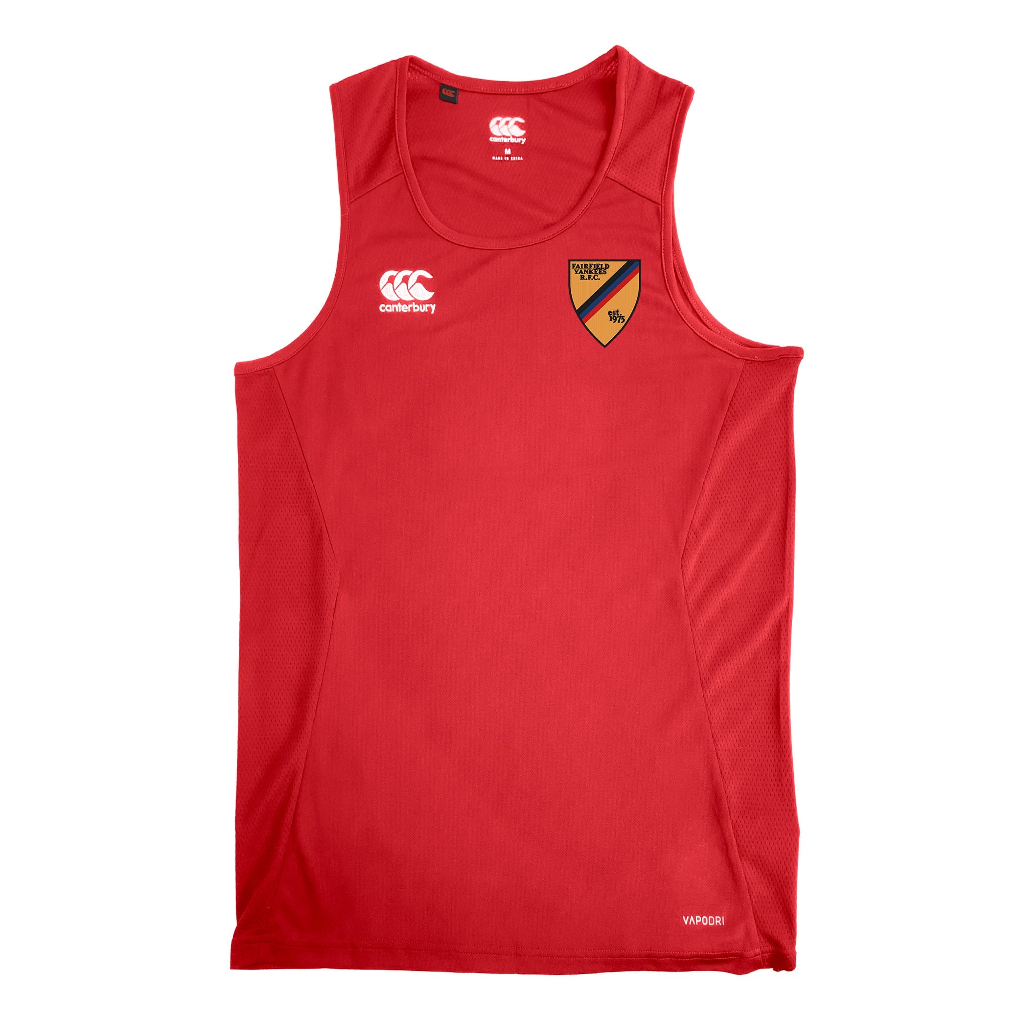 Fairfield Yankees RFC CCC Club Dry Singlet - Breathable Moisture-Wicking Sports Jersey for Rugby & Training - Perfect for Club Matches, Gym Workouts & Outdoor Activities