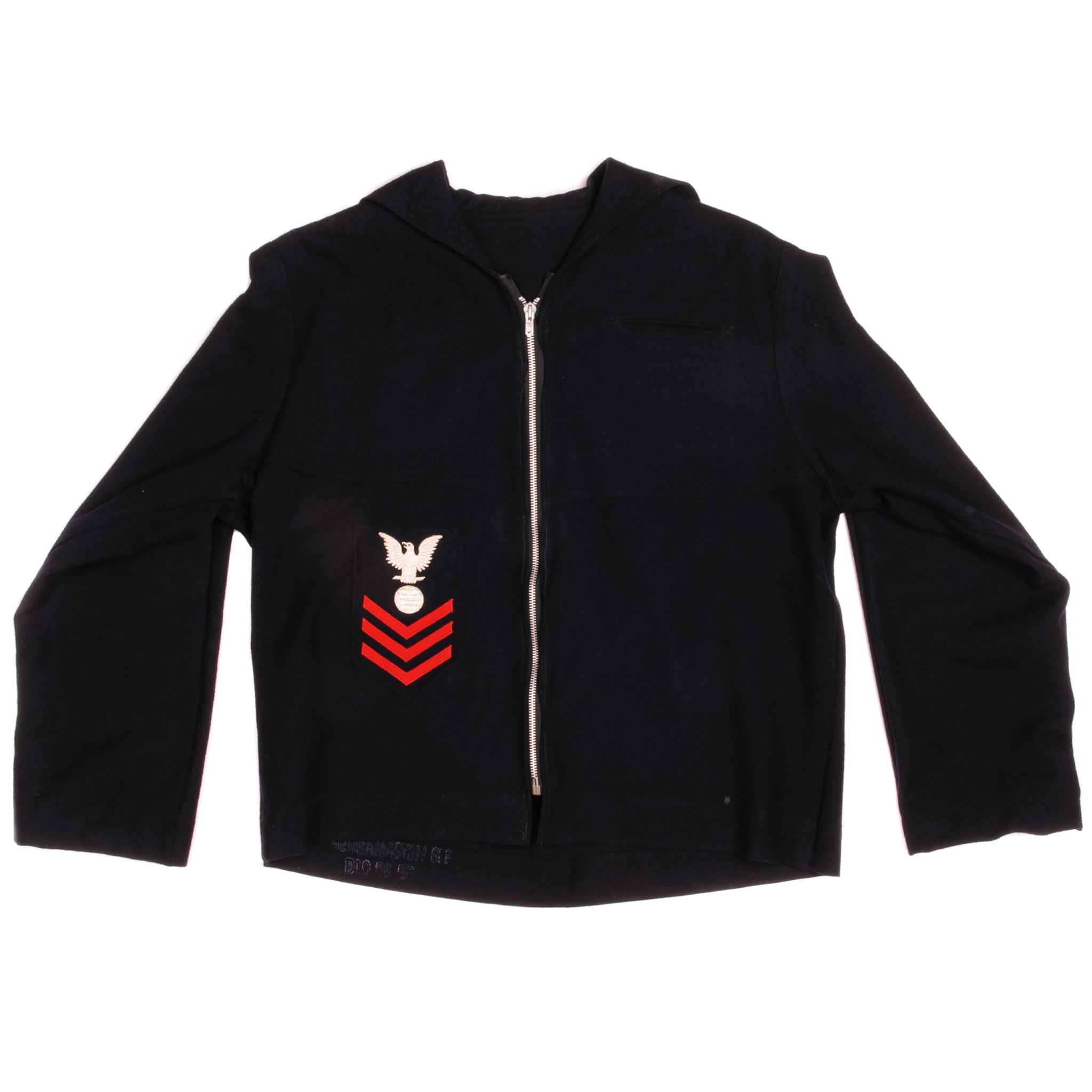 Vintage US Navy Jumper with Patch - First Class 1960s 1970s Military Collectible | Perfect for Costume Parties, Historical Reenactments & Vintage Fashion