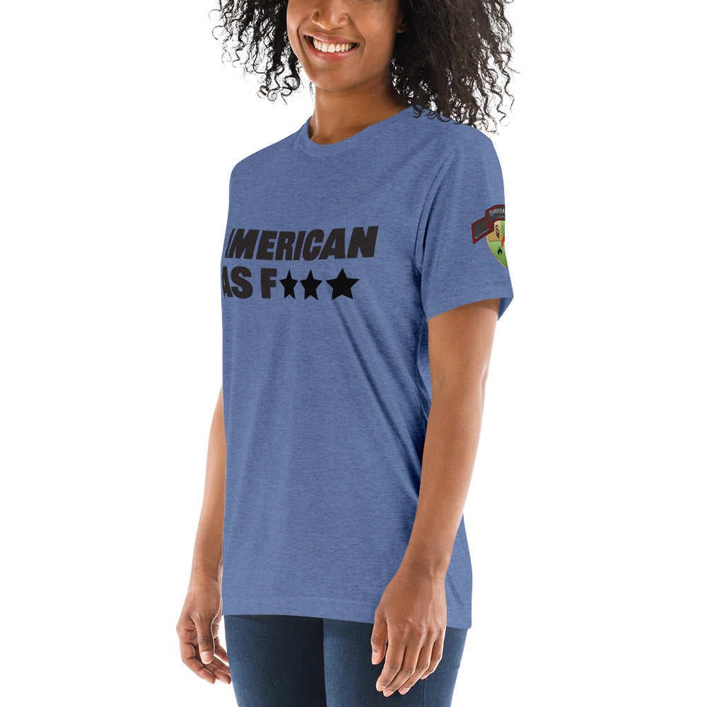 American AF Short Sleeve T-Shirt for Men & Women - Comfortable Cotton Casual Tee - Perfect for Streetwear, Gym, and Everyday Outfits