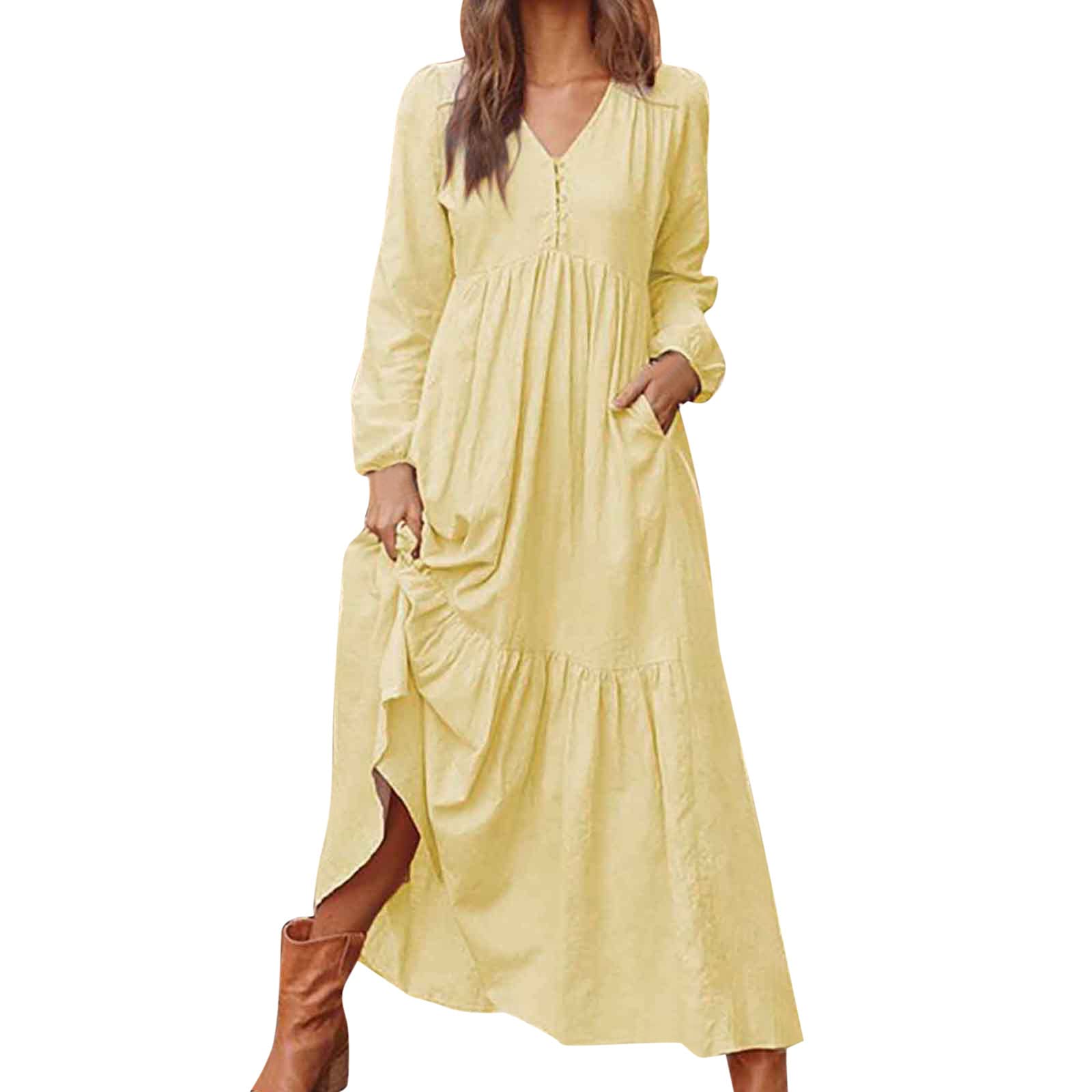 KCocoo Women's Pink Summer Dress - Elegant Wedding Guest Dress & Casual Outfit for Women | Perfect for Weddings, Parties & Summer Events