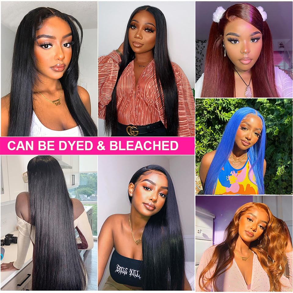 100% Unprocessed 12A Brazilian Virgin Human Hair Bundles - Straight 16 18 20 22 Inch (4 Bundles) | Natural Weave Hair Extensions for Styling & Volume | Perfect for Daily Wear, Parties & Special Occasions