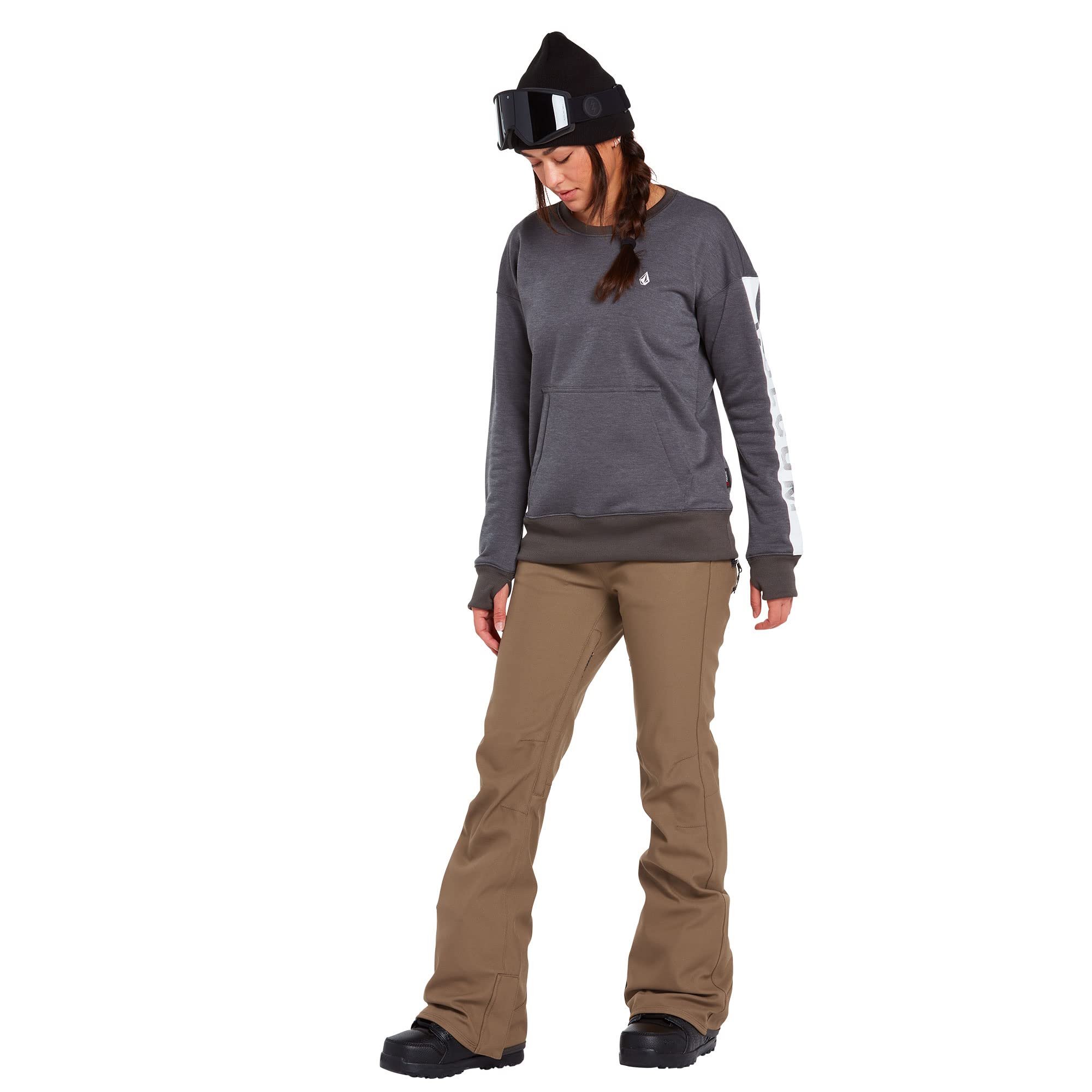 Volcom Species Stretch Pants for Men - Coffee Brown Size LG (US 11) 32 - Comfortable & Durable Outdoor Hiking & Casual Wear Pants