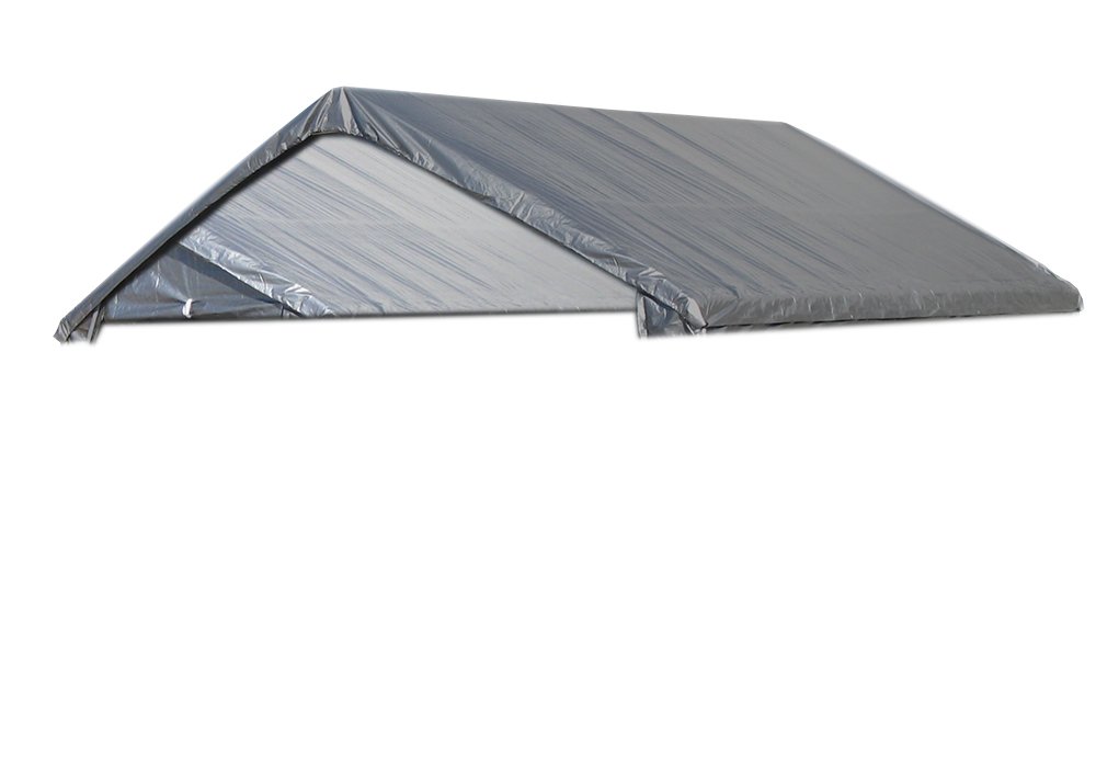10'x20' Silver Canopy Replacement Cover - Heavy Duty Tarp Top Roof for 1.5