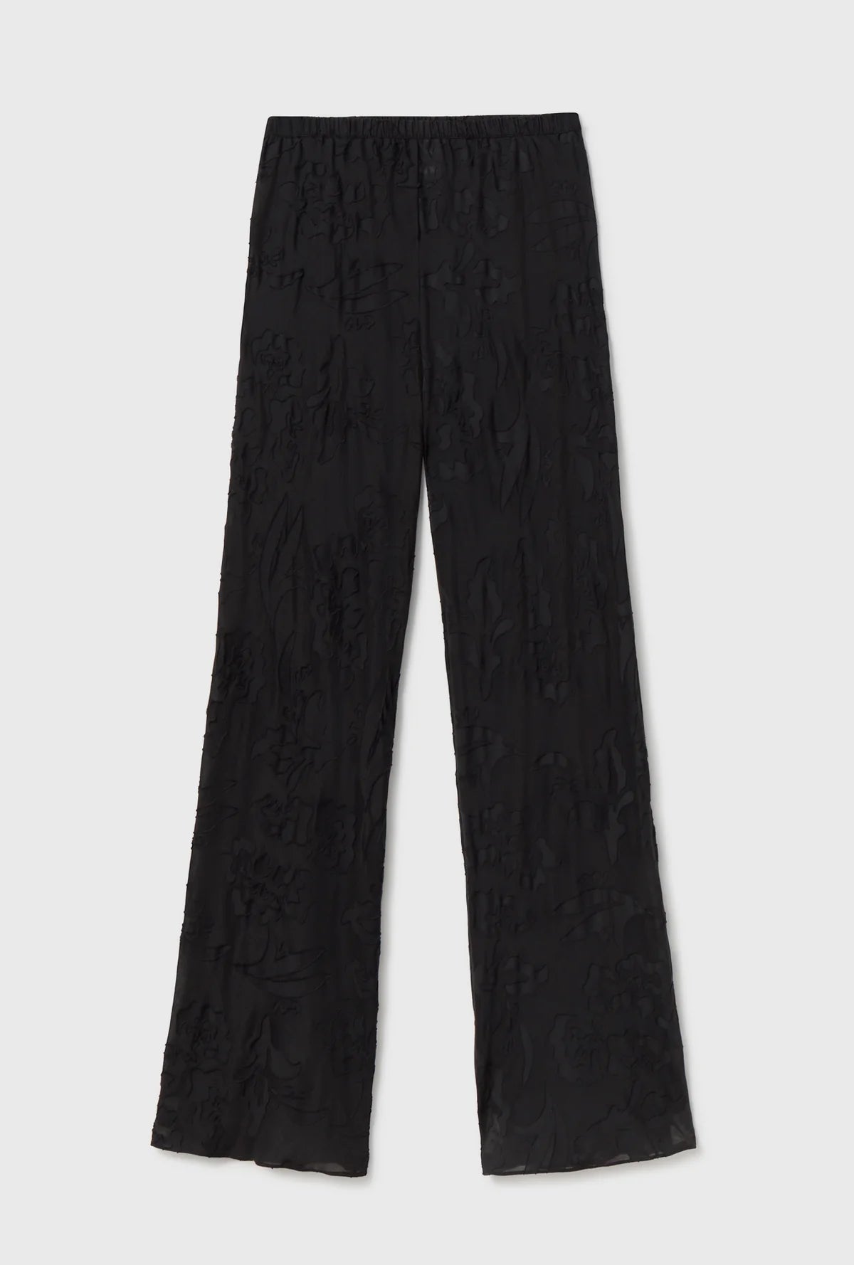 Clip Silk Bias Cut Pants Tulipa Black - Elegant & Comfortable Women's Silk Trousers for Work, Party & Special Occasions