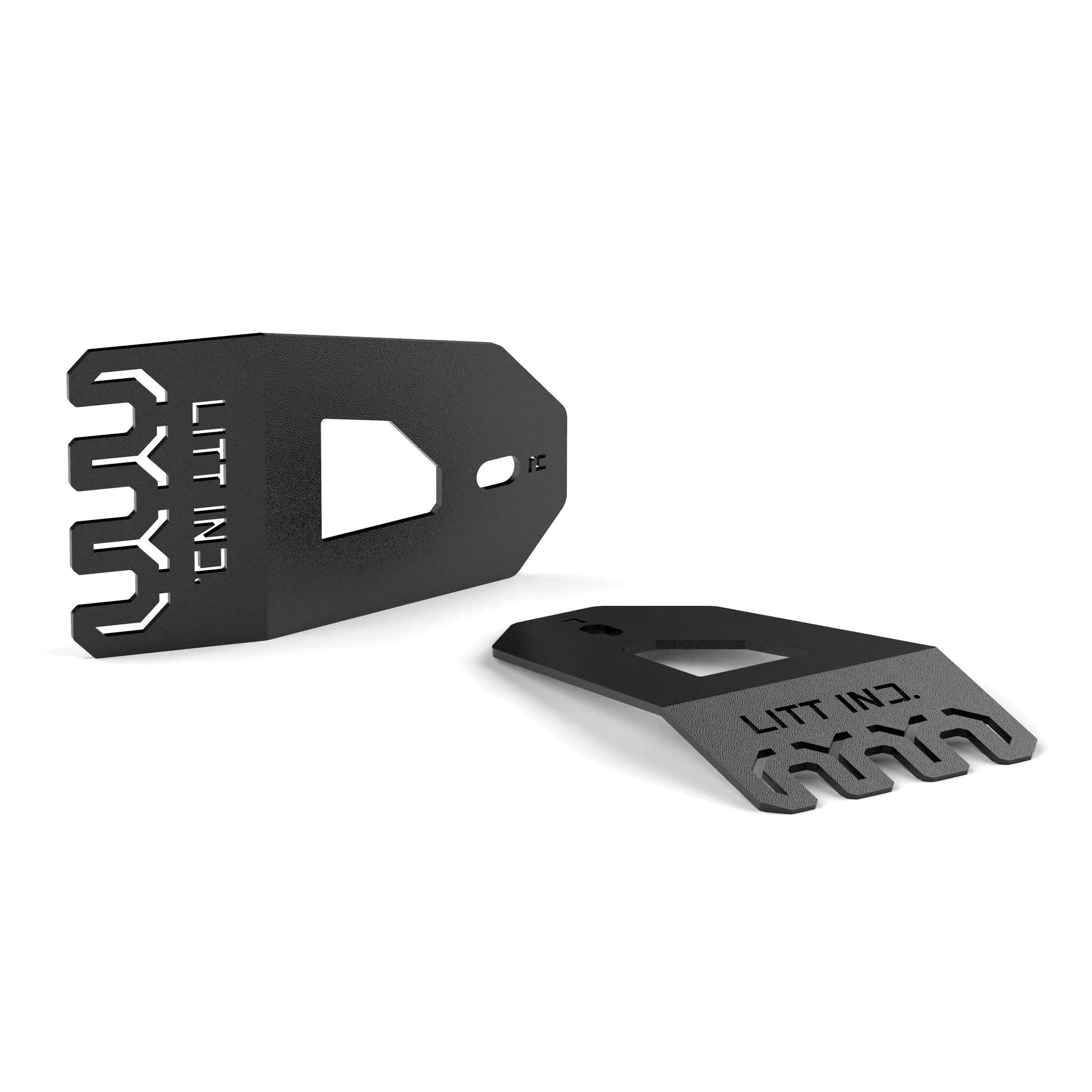 Polaris RZR XP 1000 & Turbo Heavy-Duty Toolbox Mounts by Litt Industries - Durable Off-Road Utility Box Brackets for UTV Accessories (Perfect for Trail Riding, Hunting & Worksite Storage)