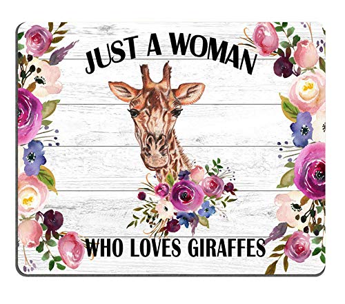 Premium Smooffly Giraffe Mouse Pad - Cute Office Desk Accessory for Women, Funny Quote Mouse Mat, Perfect Gift for Giraffe Lovers - Ideal for Home Office, Gaming Setup & Workstation Decor